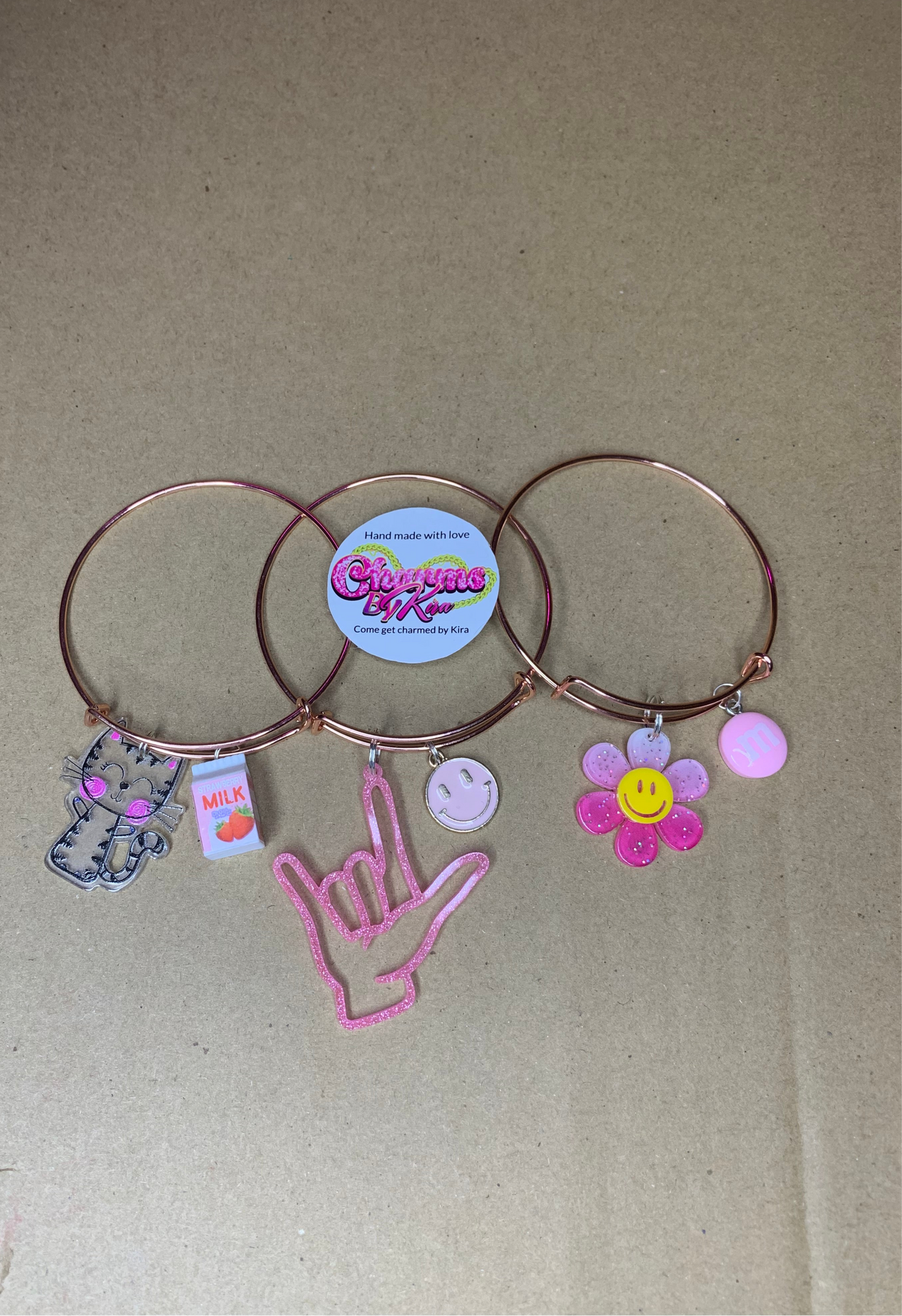 🩷Charm bangles🩷