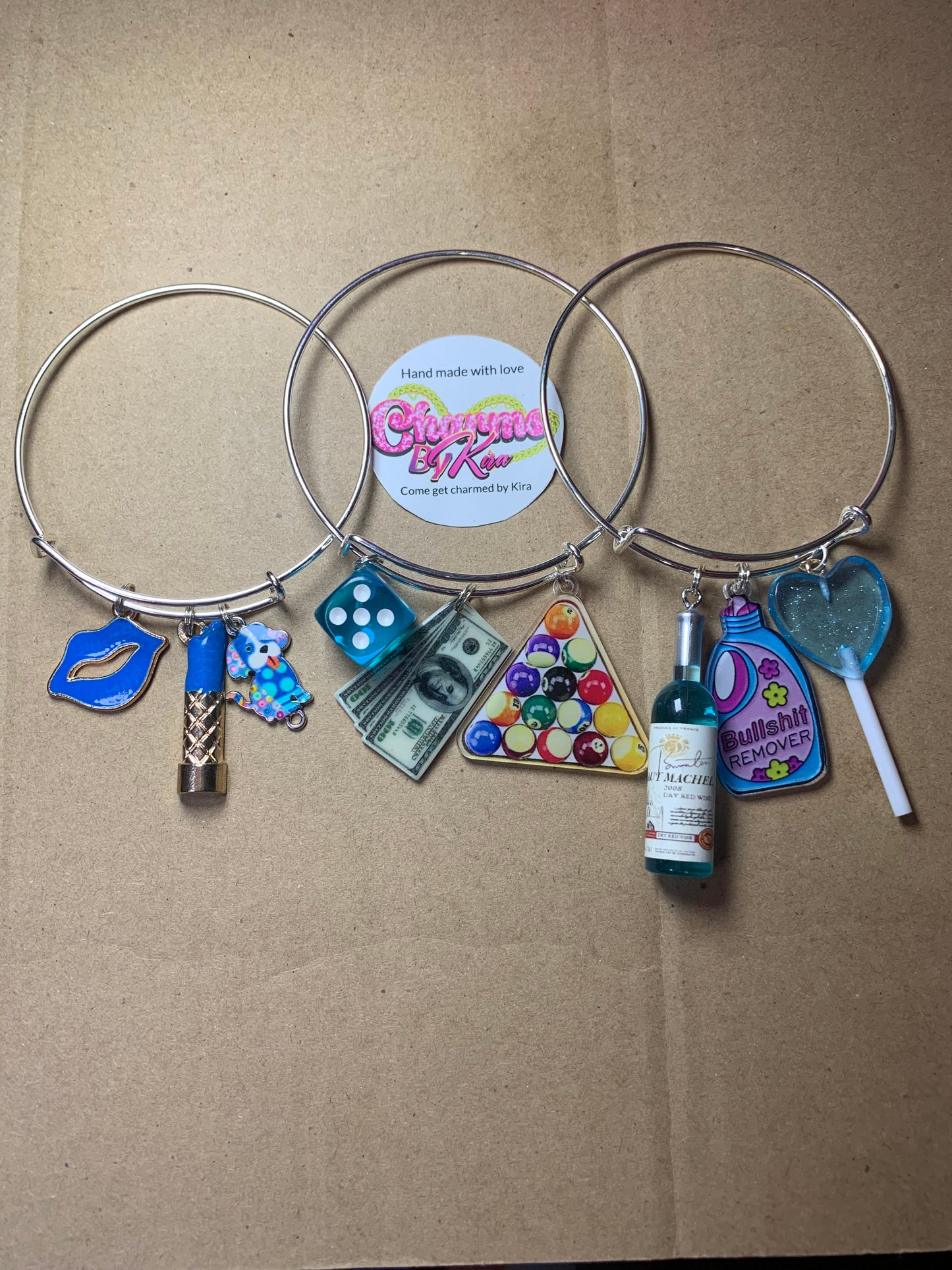 🩵Charm bangles💙