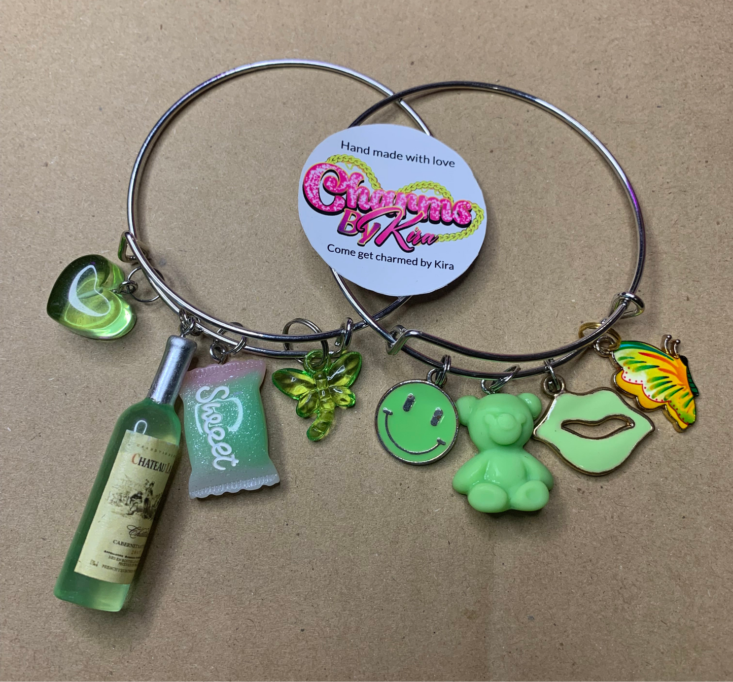 💚Charm bangles💚