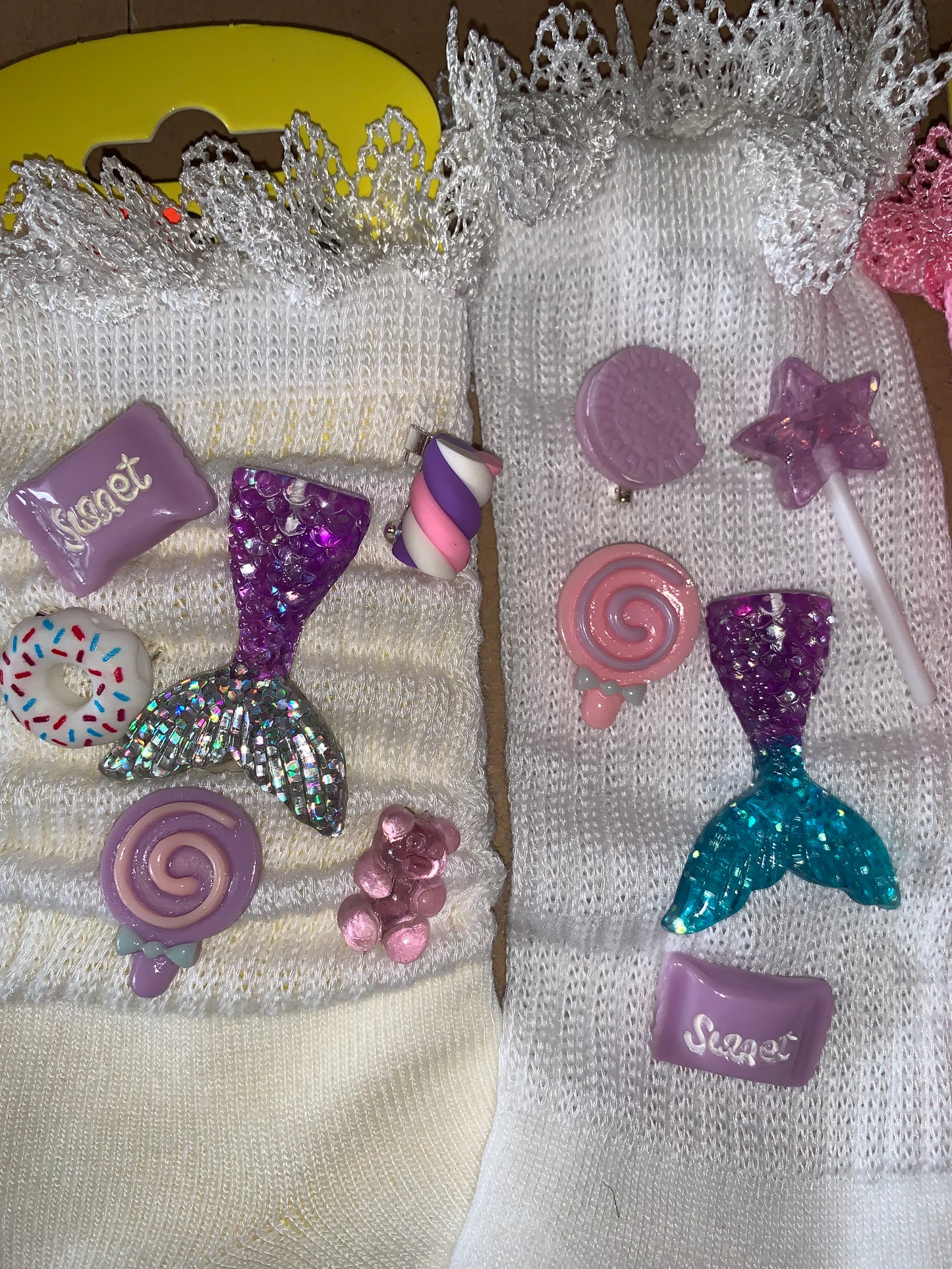 💜Kids charmed slouch socks🧦