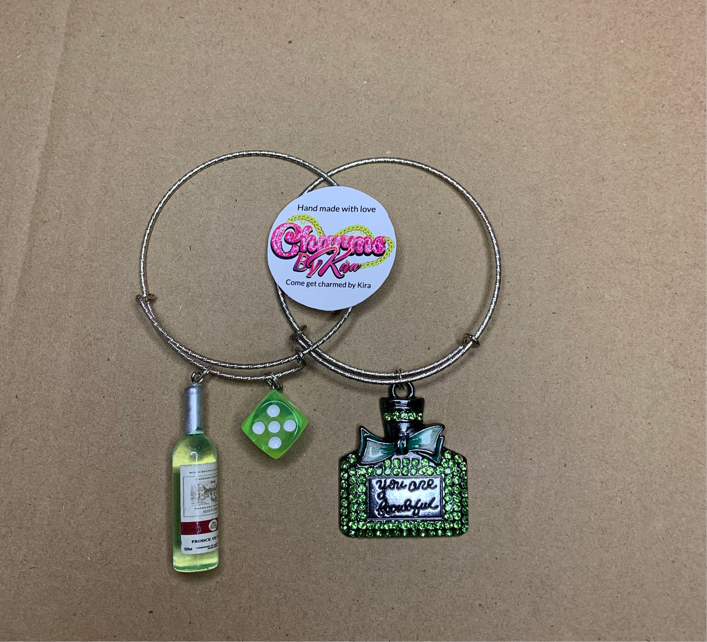 💚Charm bangles💚