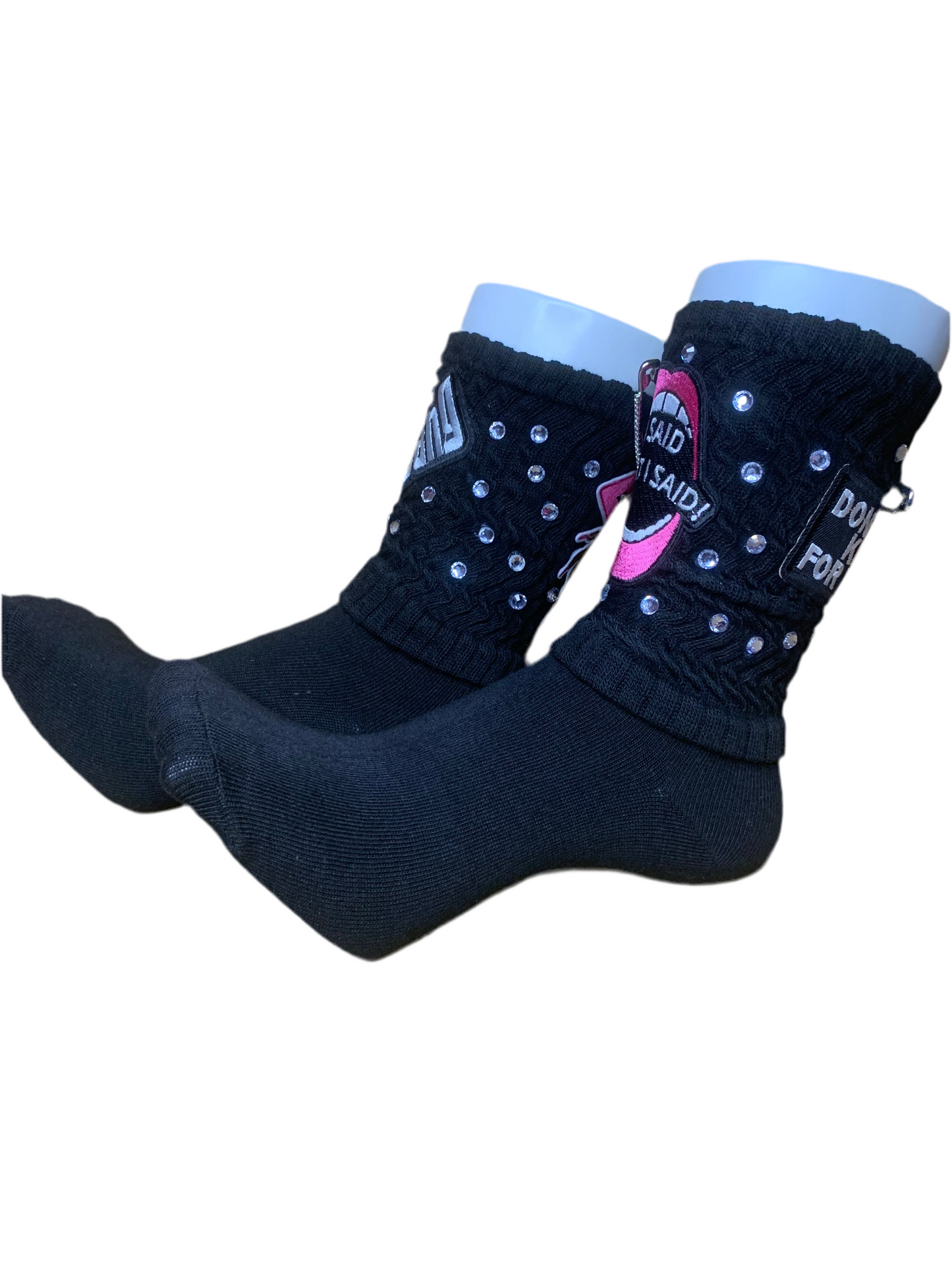 🩷Slouch socks🧦& SnapBack trucker hat🧢set🖤