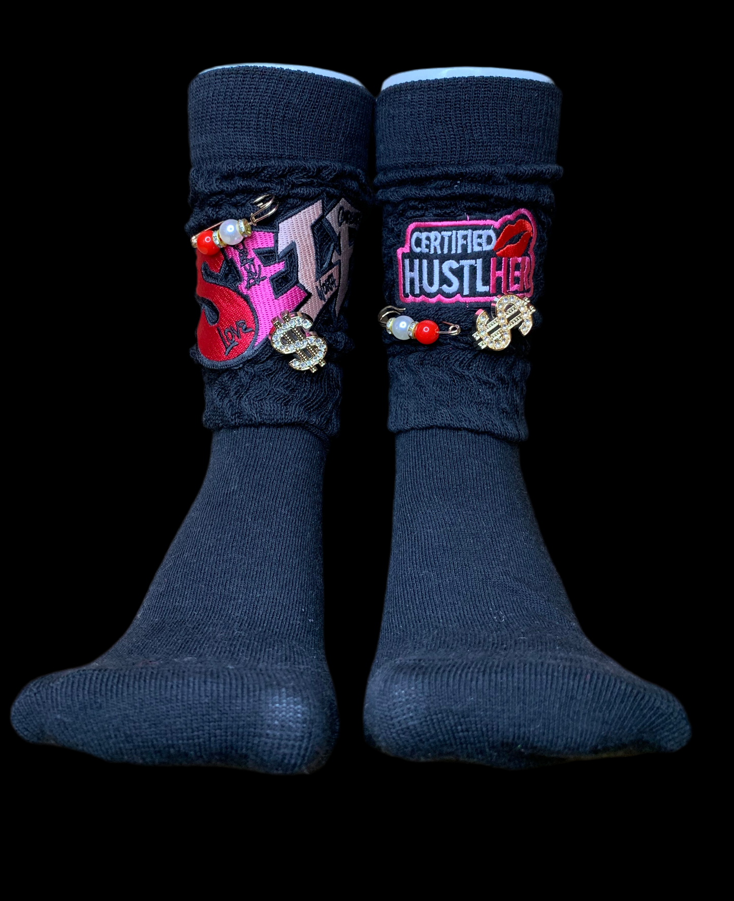 🖤SnapBack trucker hat🧢 & slouch socks🧦set