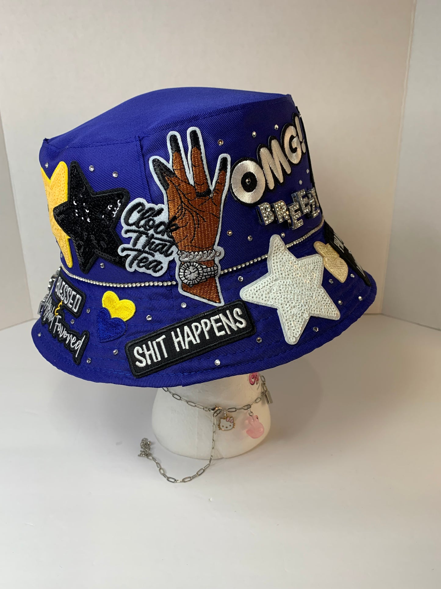 💙Super junky bucket hat🎩& clog set🖤Chris brown😎