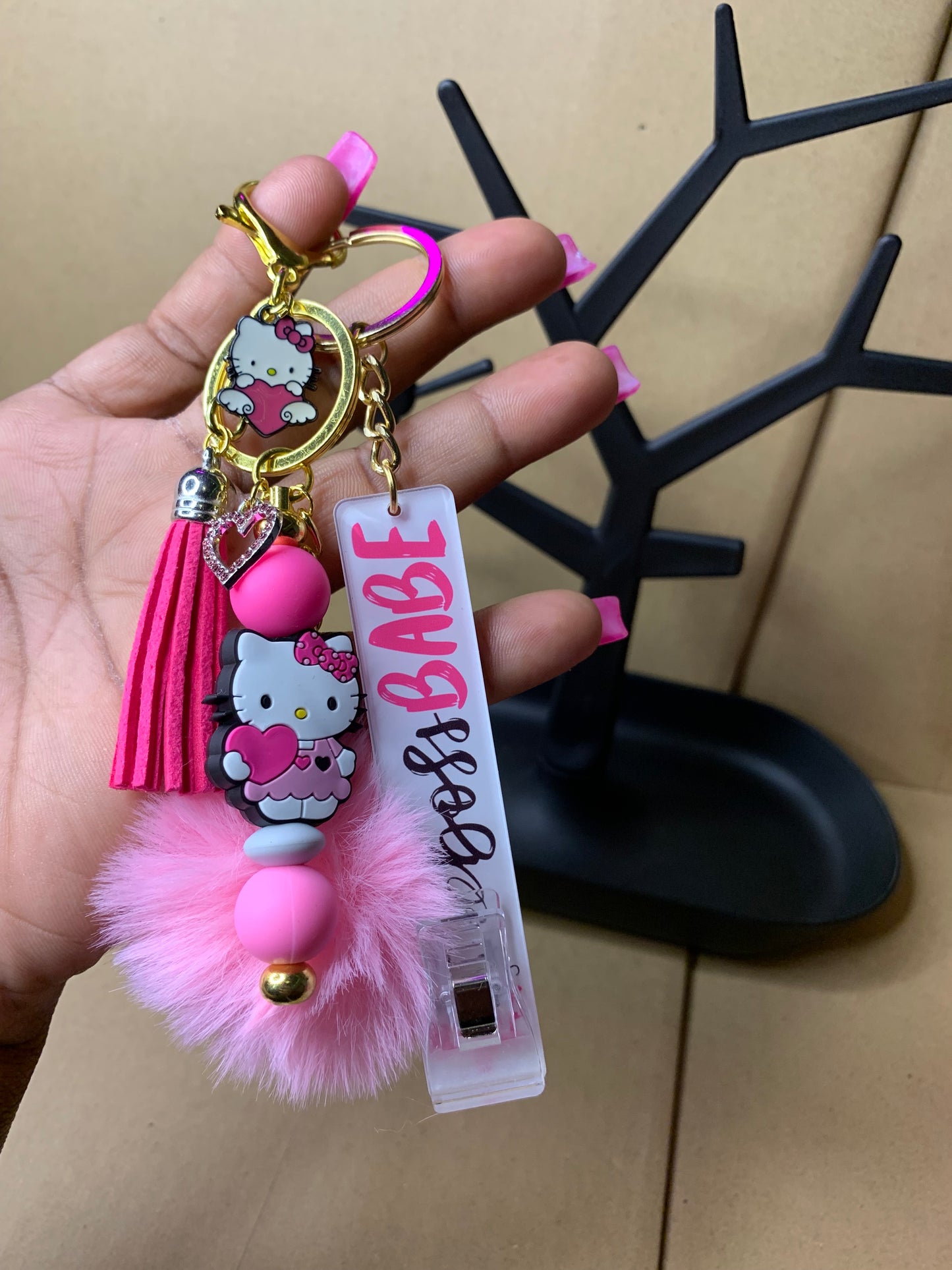 💅🏽Keychain🔑with 🏧 card💳grabber