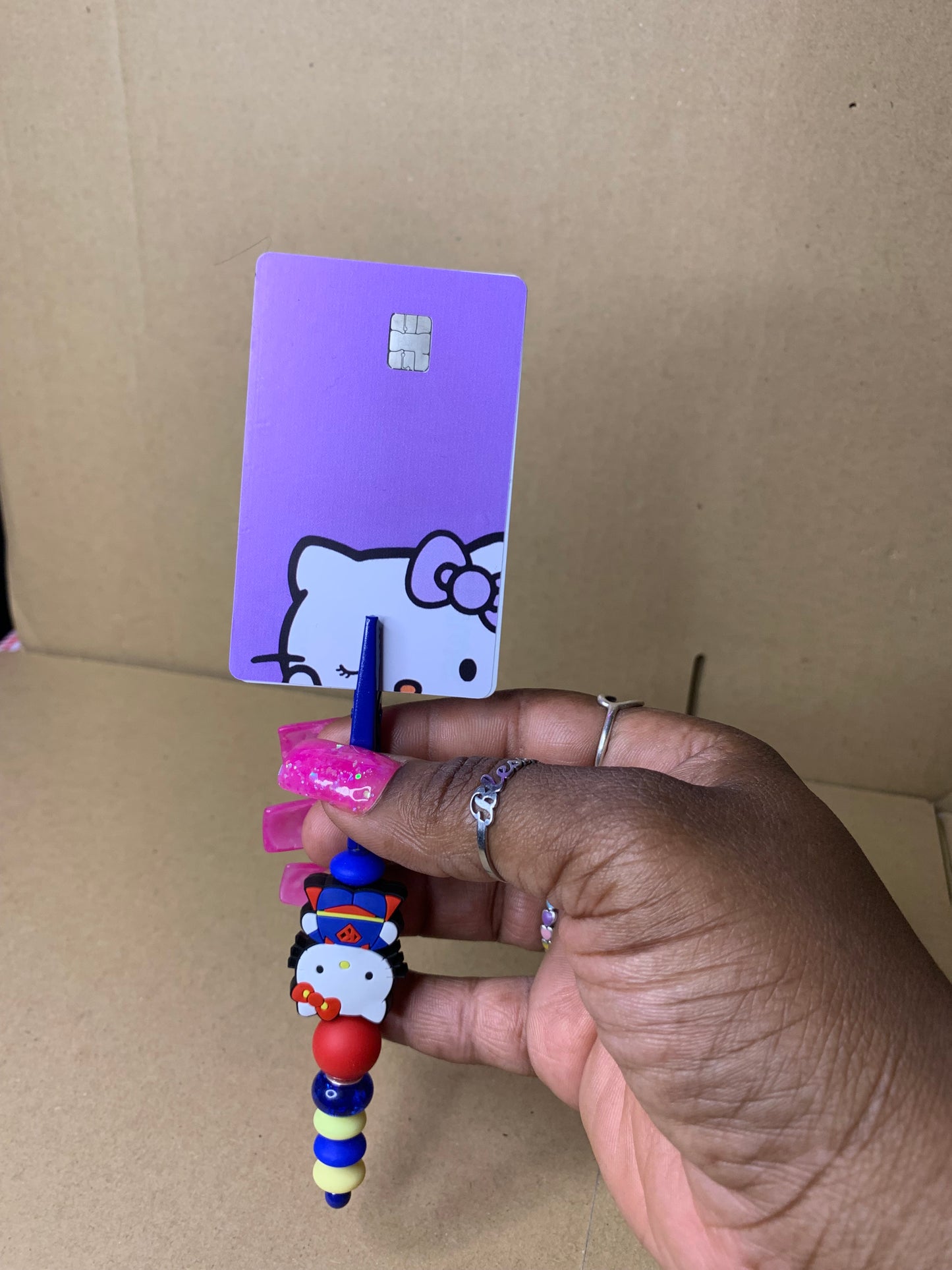 💅🏽Beaded & charmed ATM 🏧 card 💳 grabber