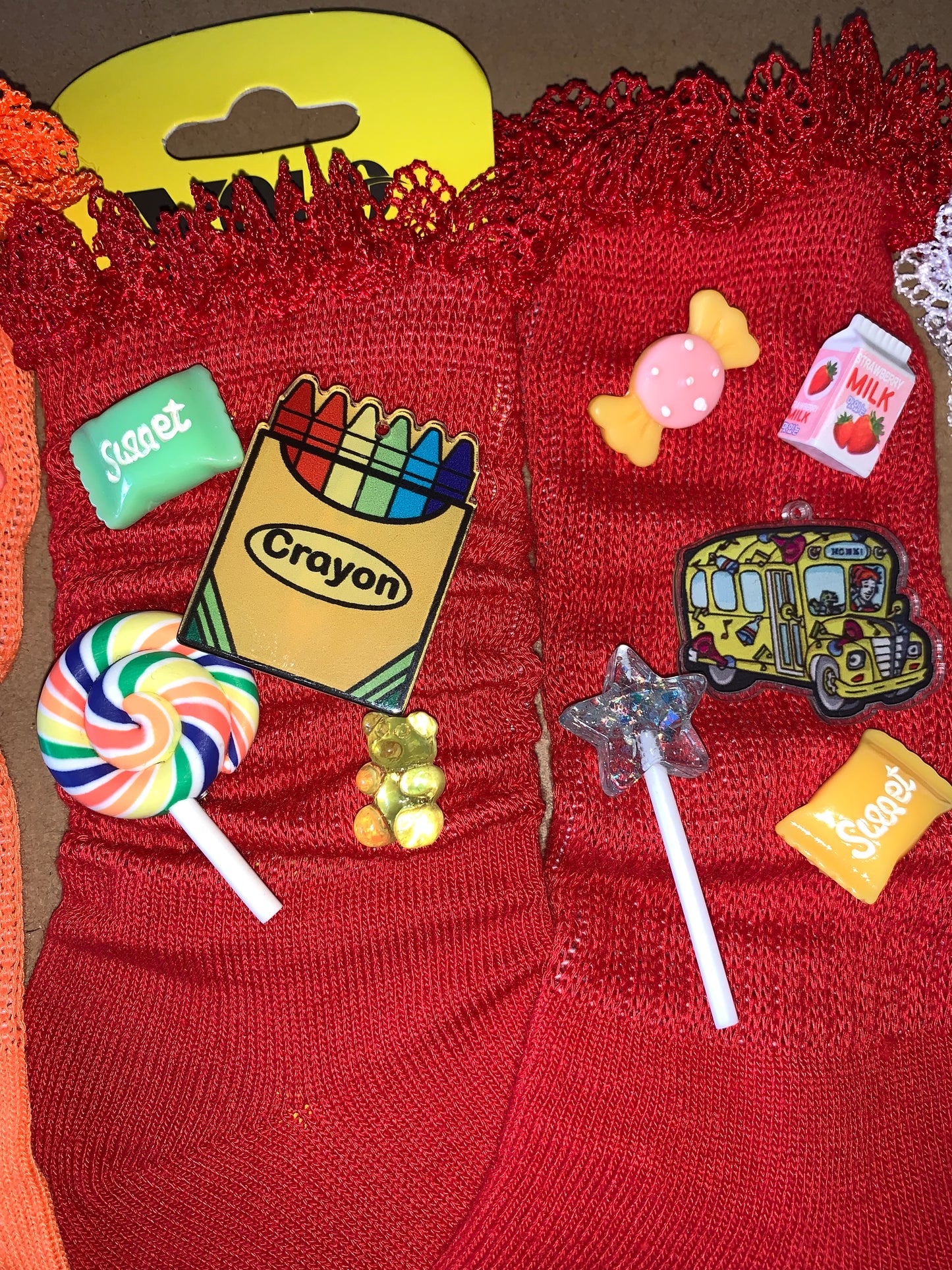 ❤️Kids charmed slouch socks🧦