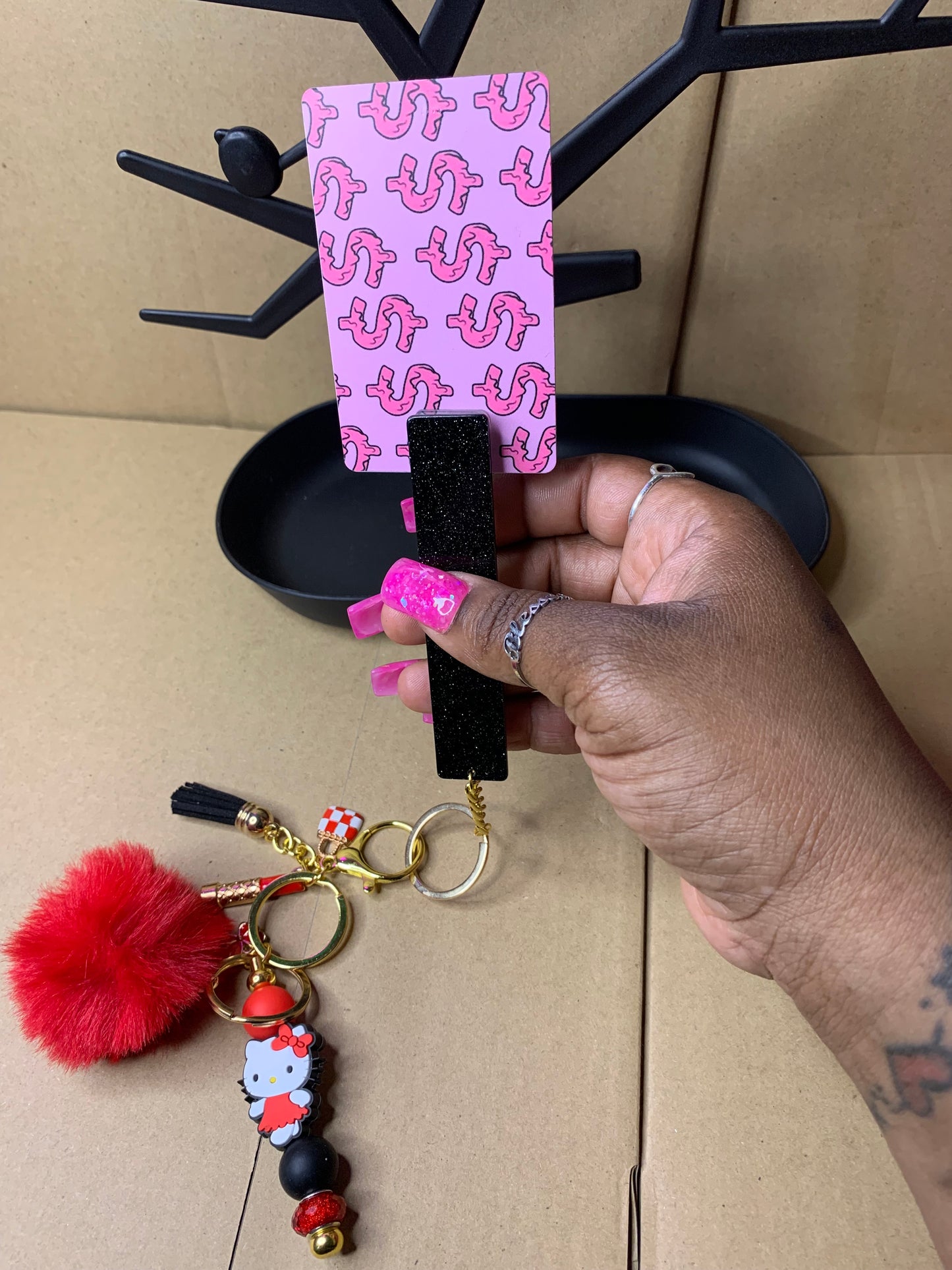 💅🏽Keychain🔑with 🏧 card💳grabber
