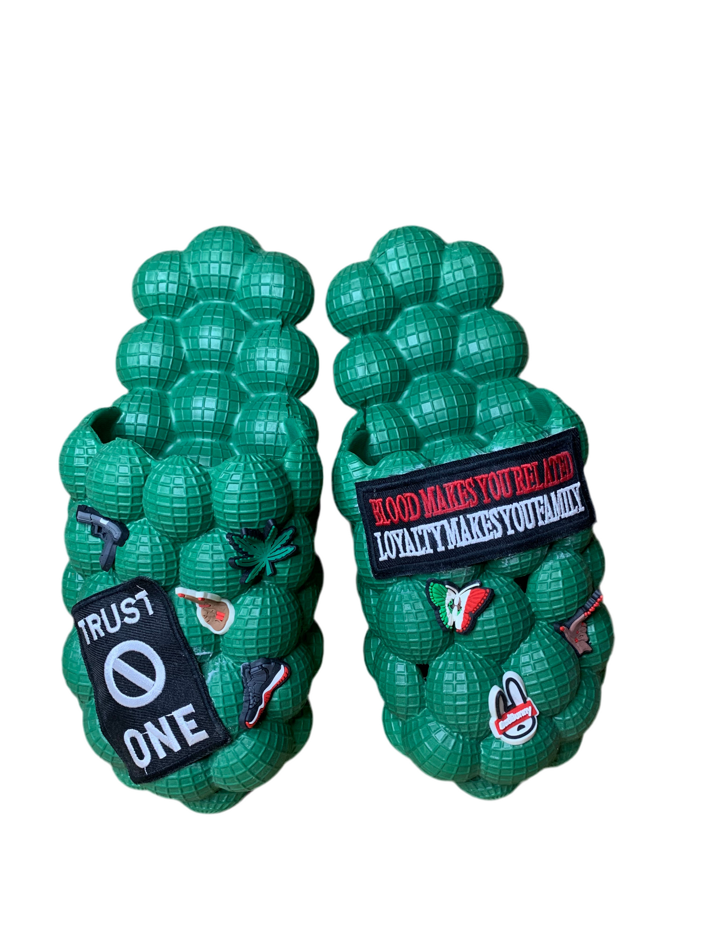 🖤Bubble slides & bucket hat🎩set❤️