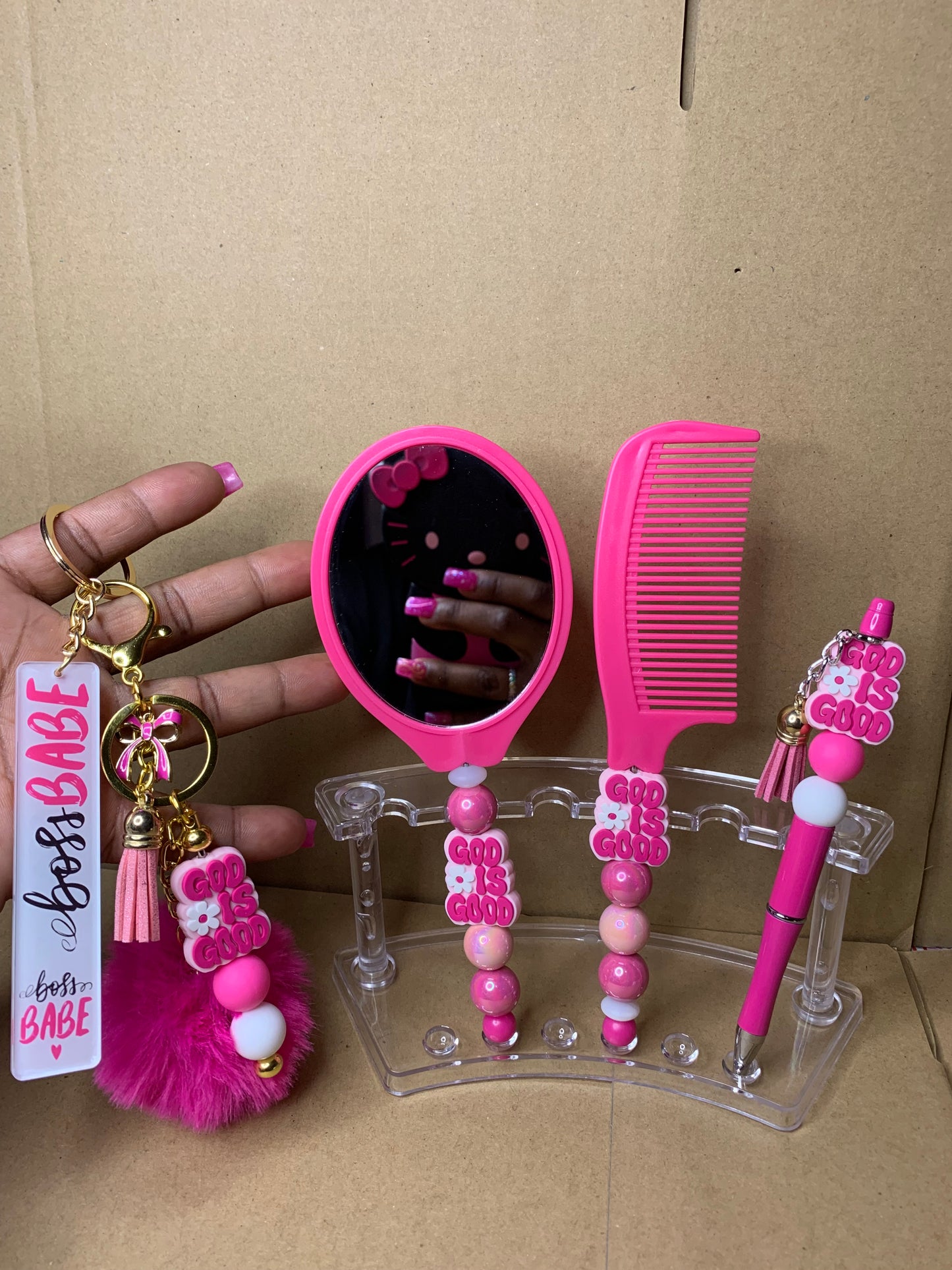 💕Beaded & charmed keychain & handbag accessories💕