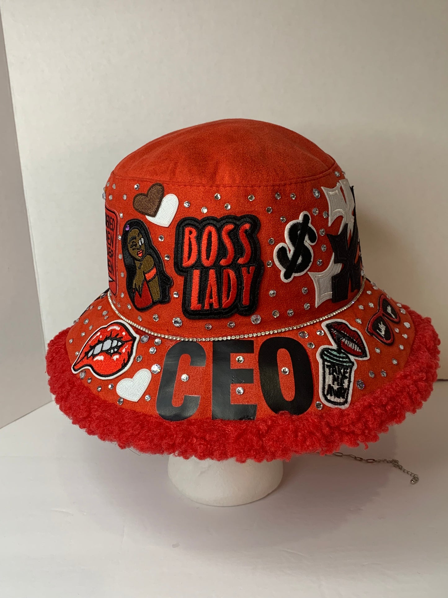❤️Super junky bucket hat🎩with fur