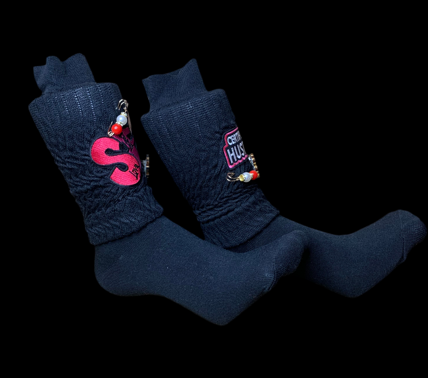 🖤SnapBack trucker hat🧢 & slouch socks🧦set