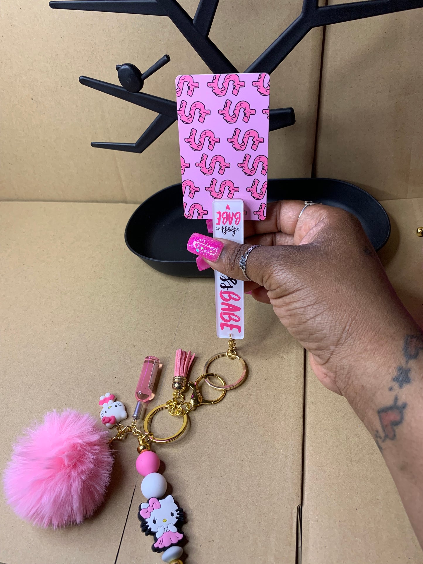 💅🏽Keychain🔑with 🏧 card💳grabber