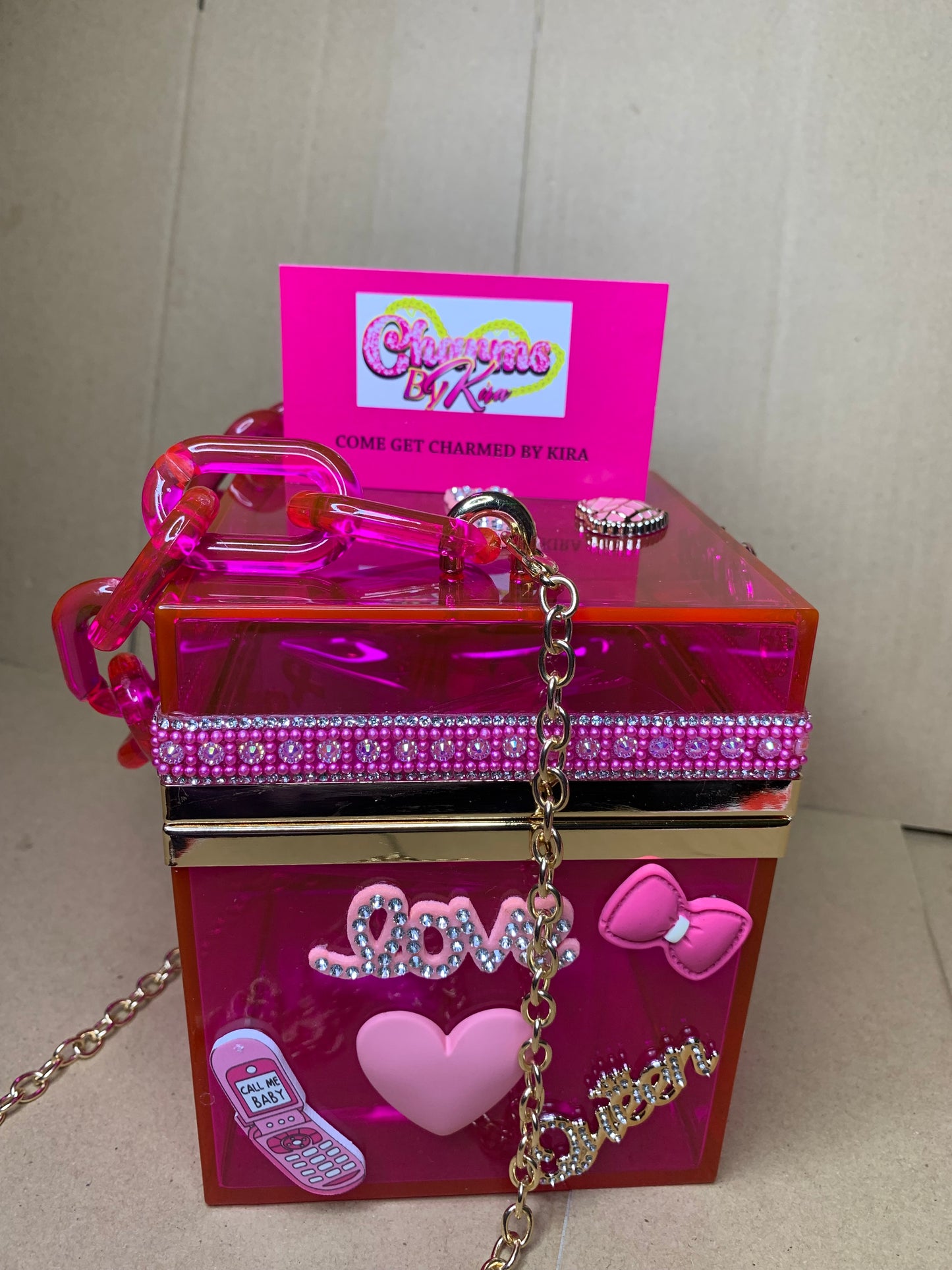 💞Acrylic cube purse & slouch socks 💞