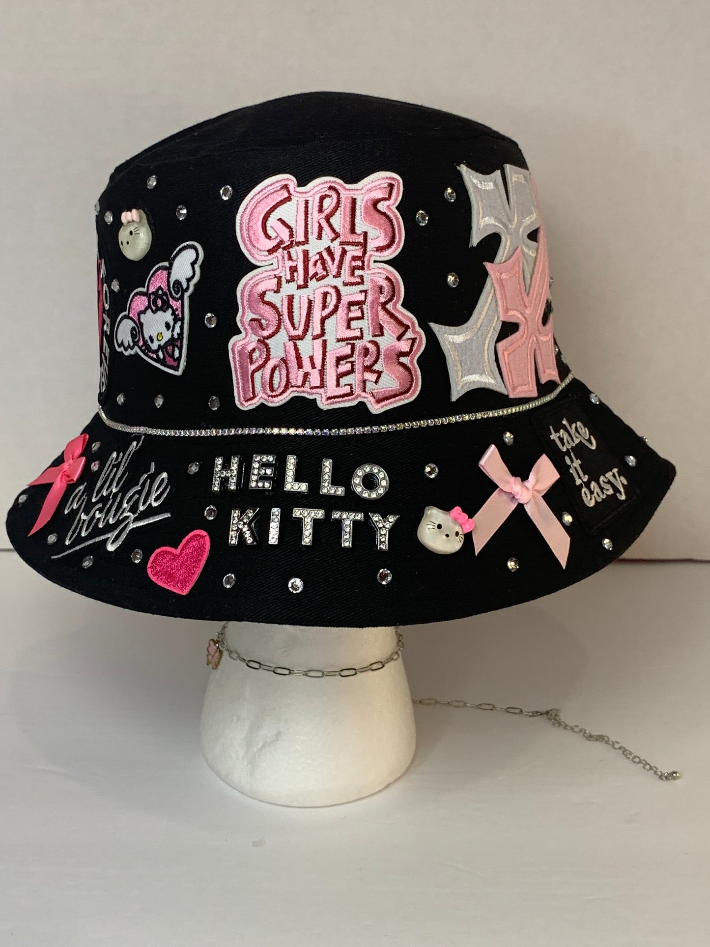 🩷Super junky bucket hat & clogs set🎩hello kitty😘