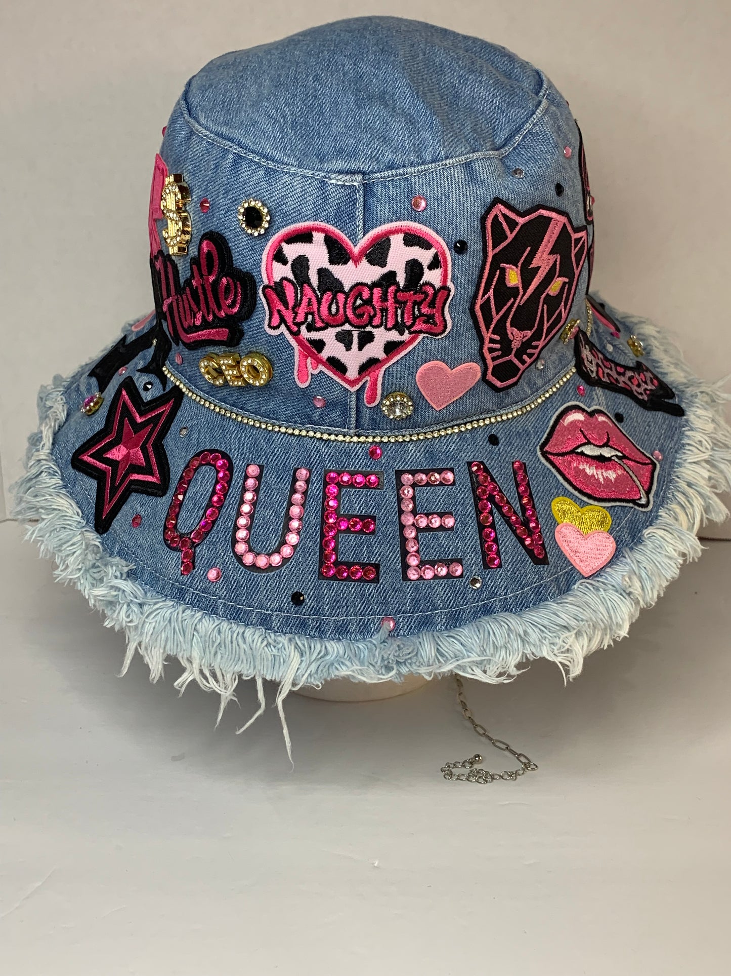 🩷Super junky bucket hat & clogs set🎩blue Jean🩵