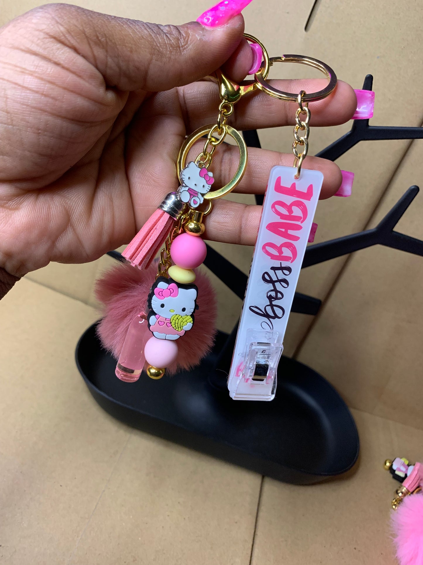 💅🏽Keychain🔑with 🏧 card💳grabber