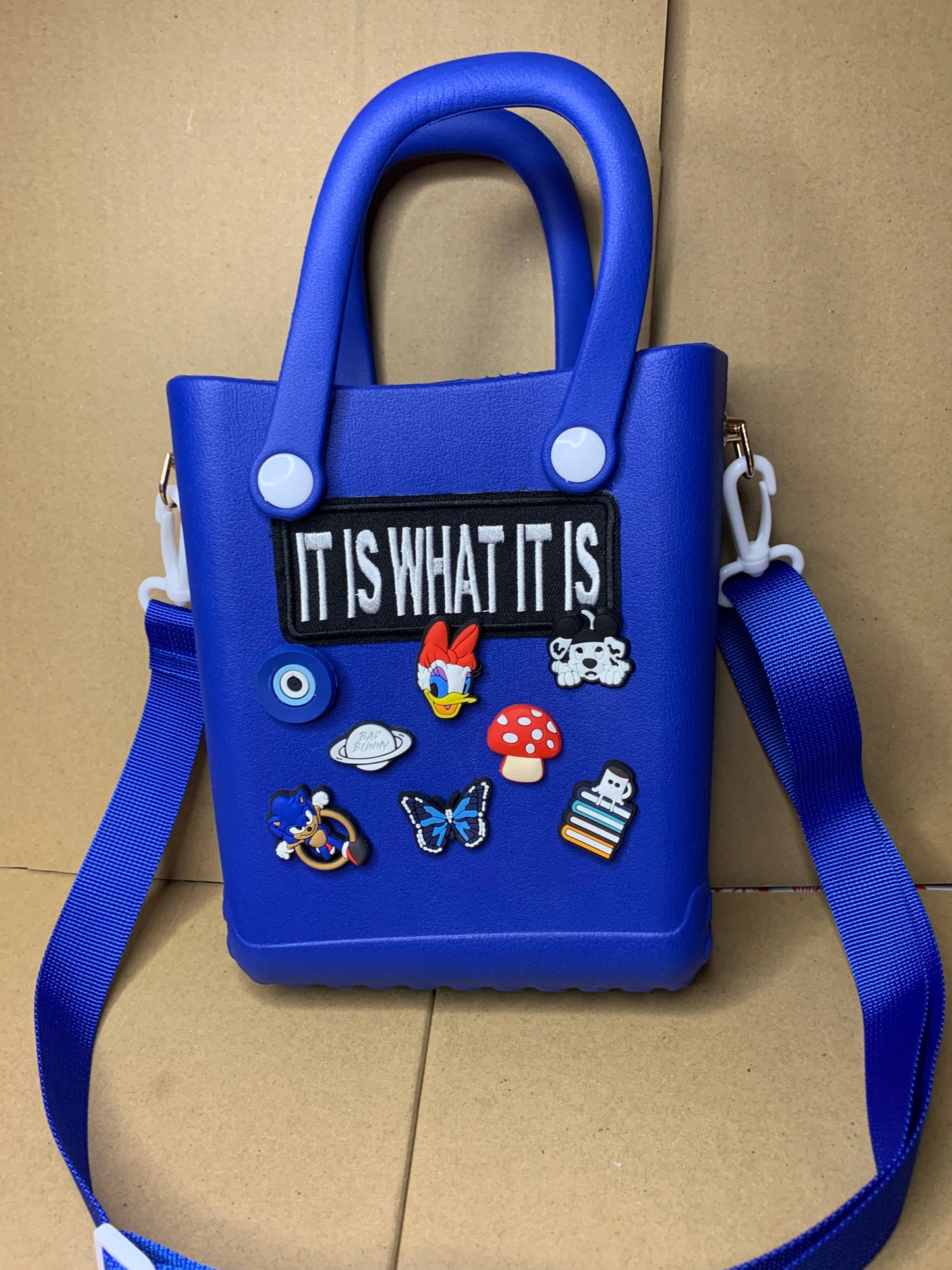 💙Bubble slides & croc purse👜set💙