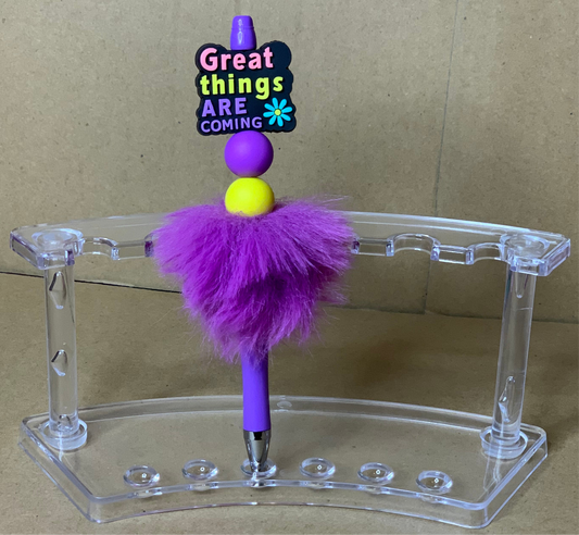 💜Beaded & charmed ink ✍️ pen