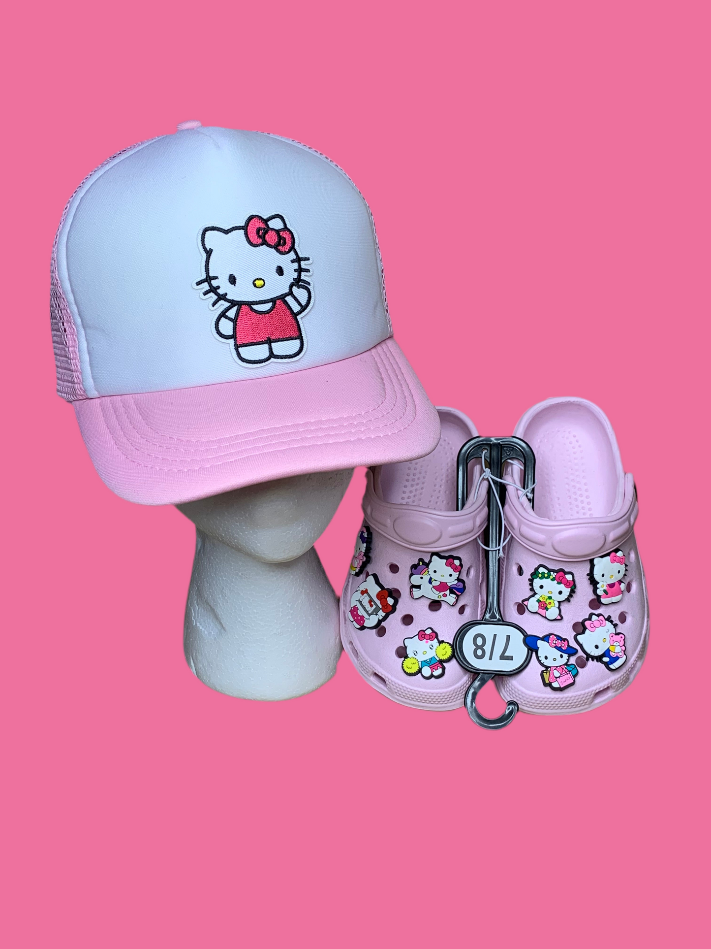 💞Toddler SnapBack trucker hat🧢& clogs set💞