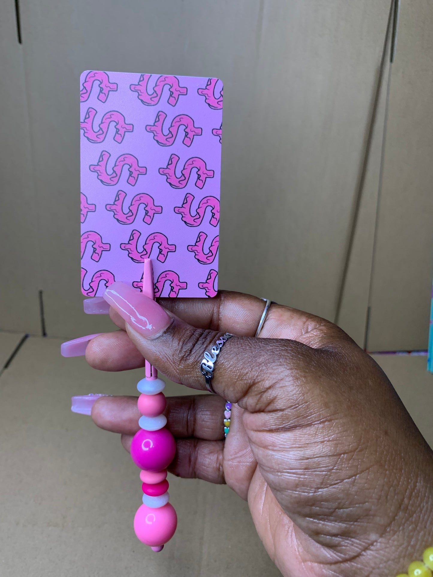 💅🏽Beaded & charmed🏧card💳 grabber