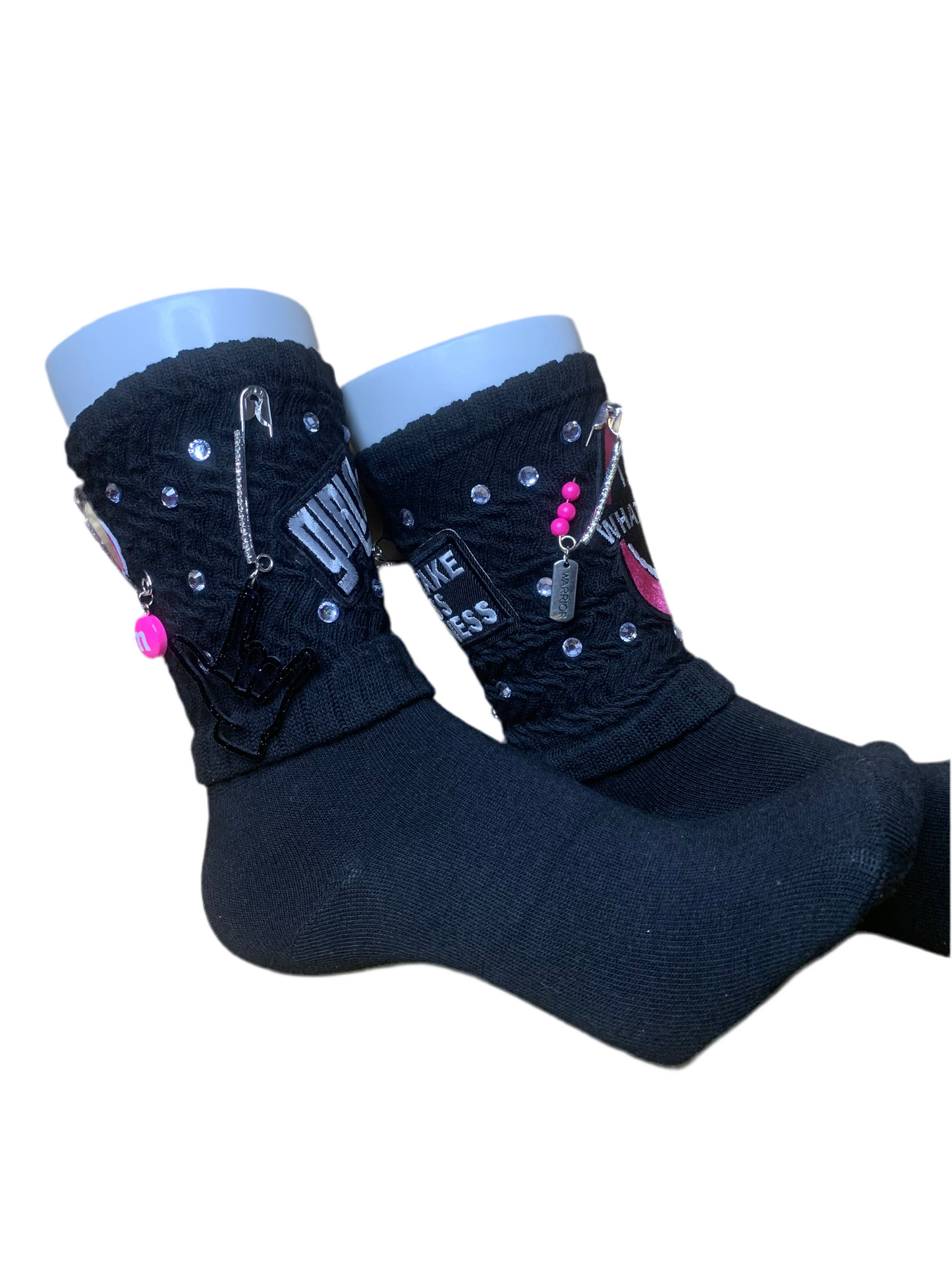 🩷Slouch socks🧦& SnapBack trucker hat🧢set🖤