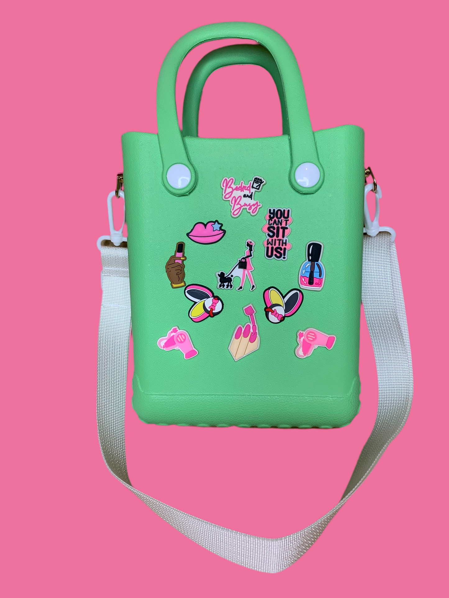 💚🩷Croc purse👜