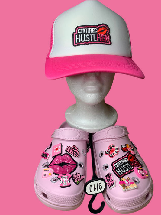 💞SnapBack trucker hat🧢& clogs set