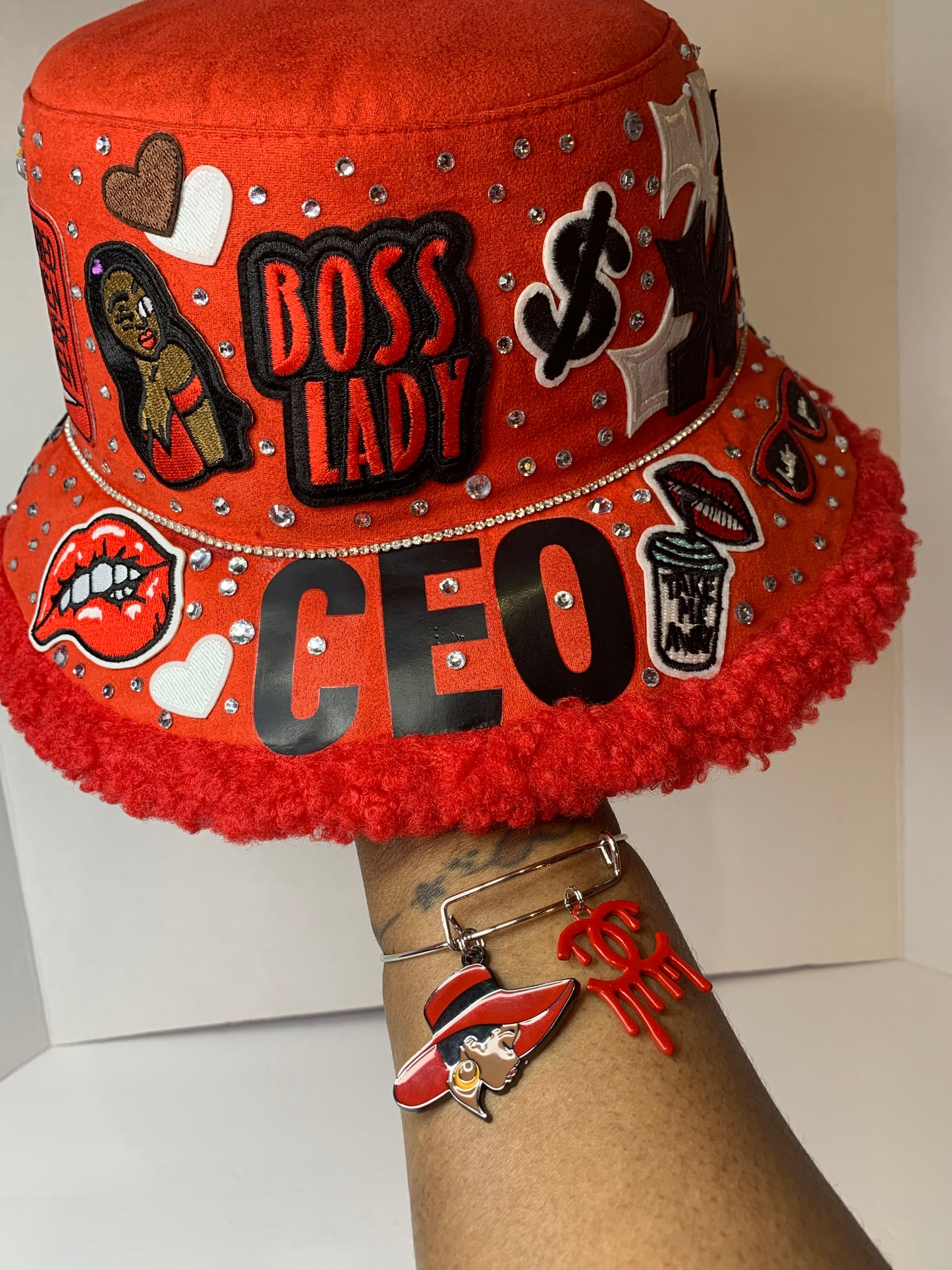 ❤️Super junky bucket hat🎩with fur