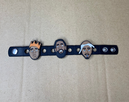 🖤Kids silicone snap charm braclet🖤