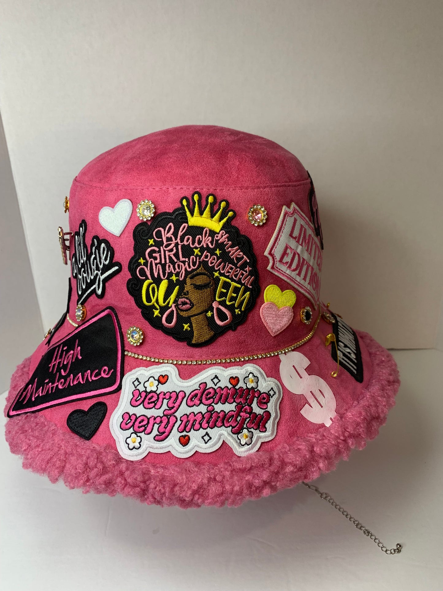 🩷Super junky bucket hat🎩with fur
