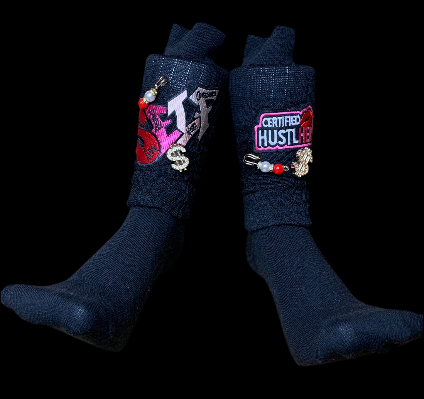 🖤SnapBack trucker hat🧢 & slouch socks🧦set