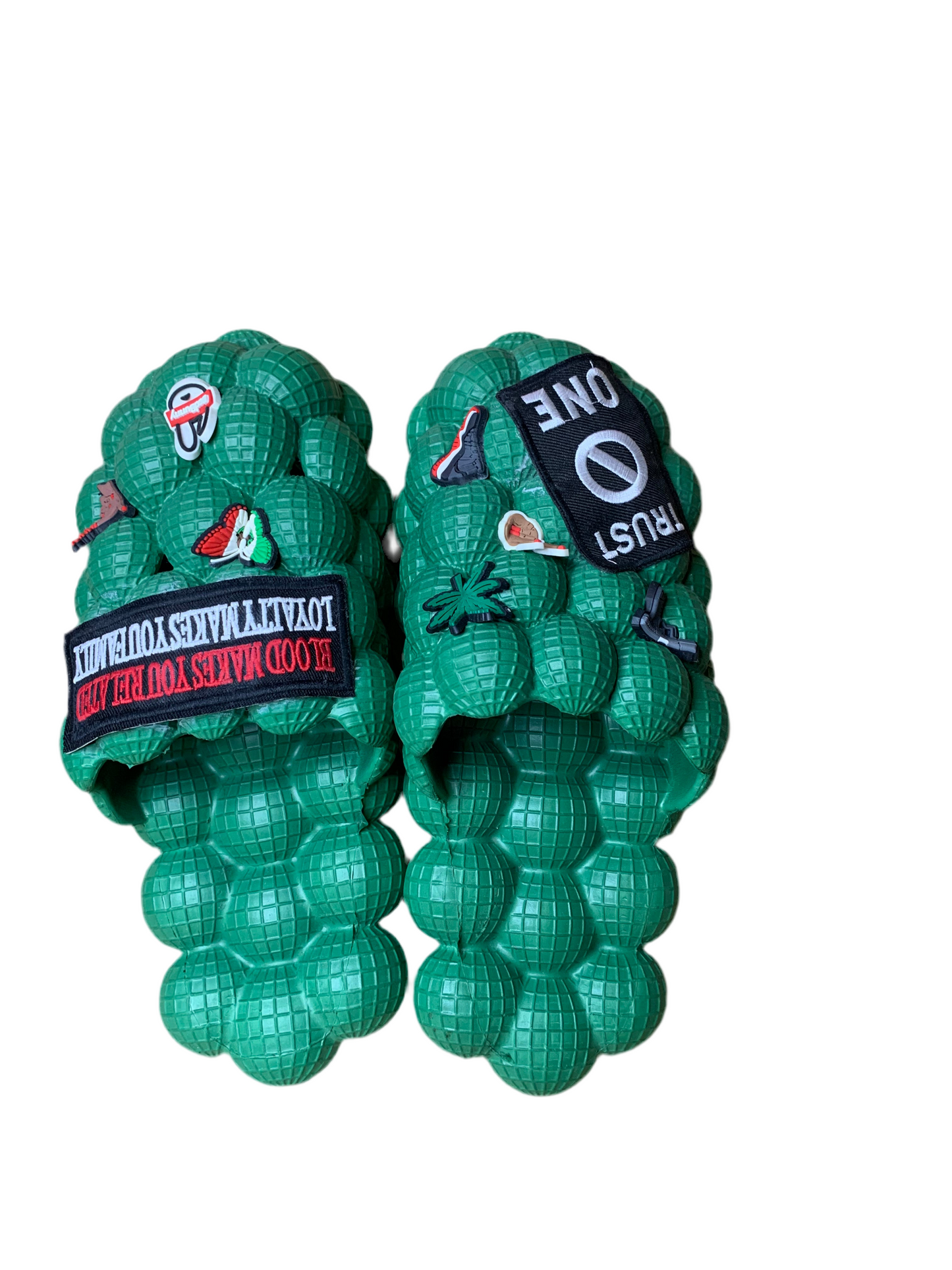 🖤Bubble slides & bucket hat🎩set❤️