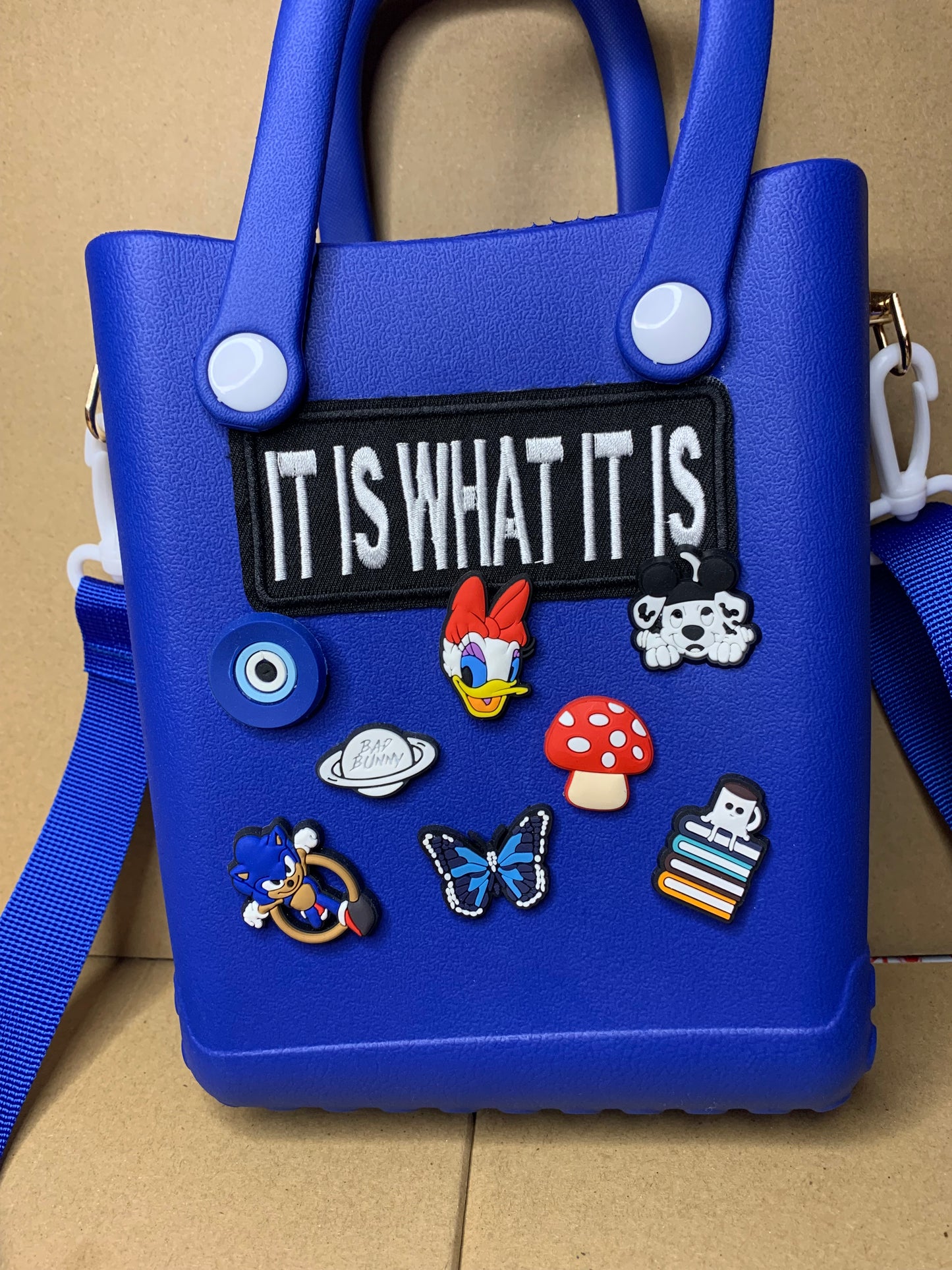 💙Bubble slides & croc purse👜set💙