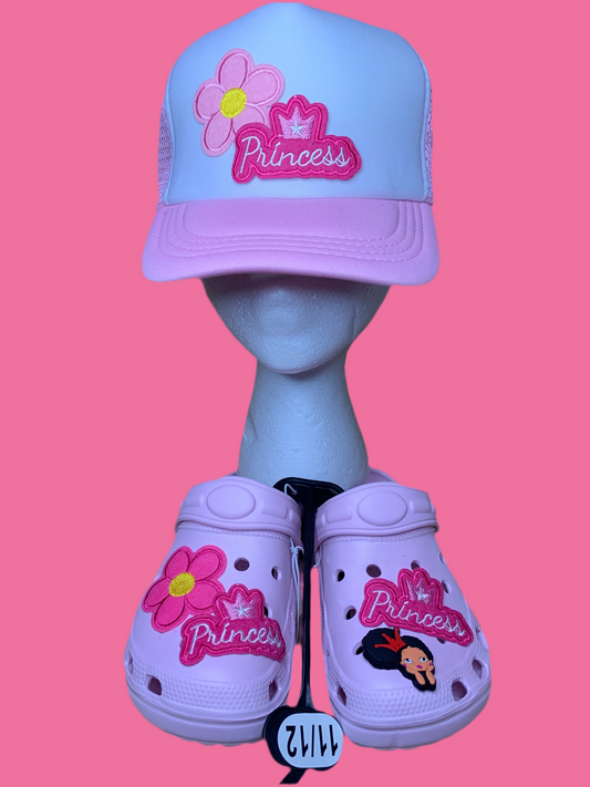 🩷Kids SnapBack trucker hat🧢& clogs set