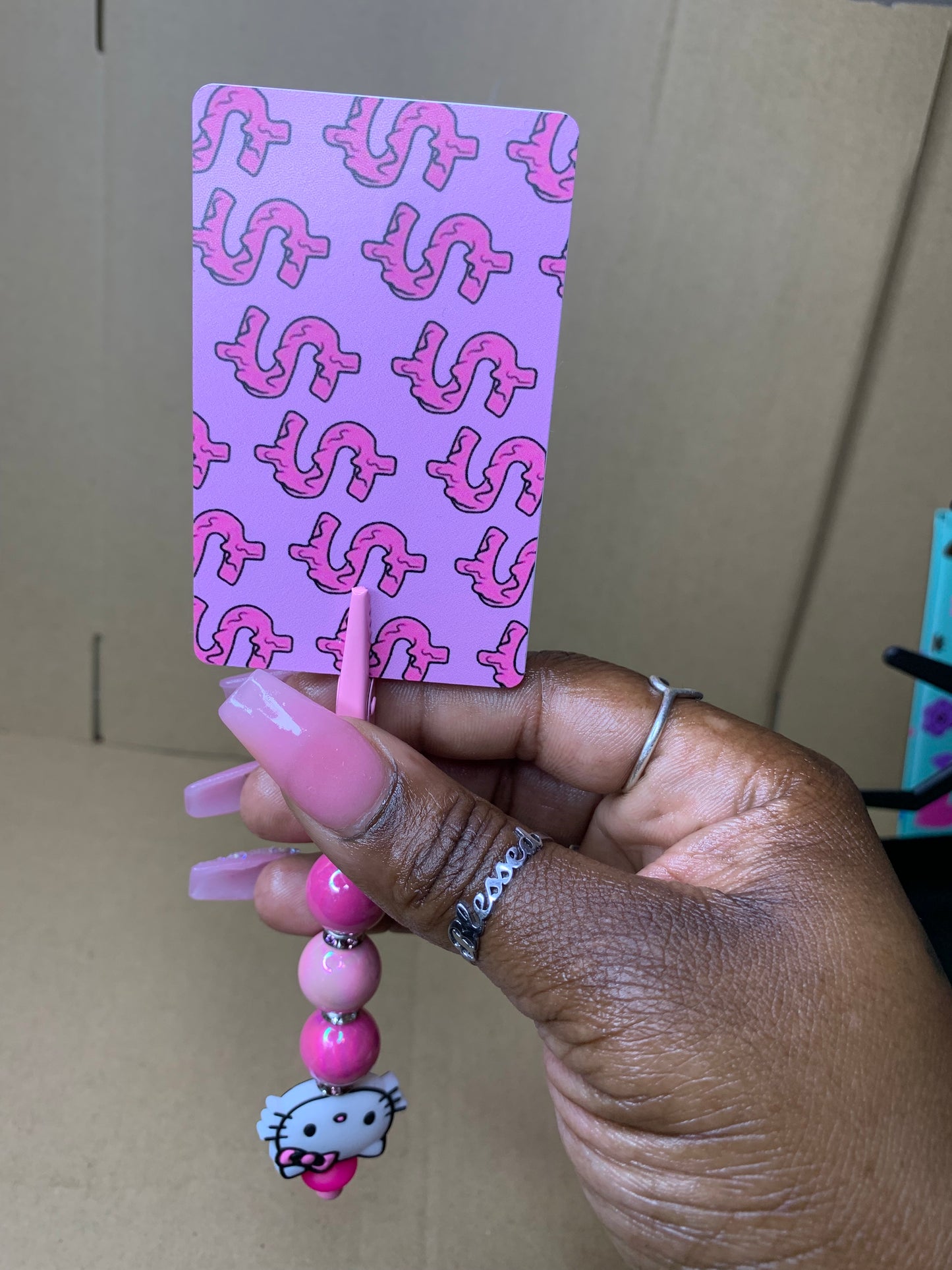 💅🏽Beaded & charmed🏧card💳 grabber