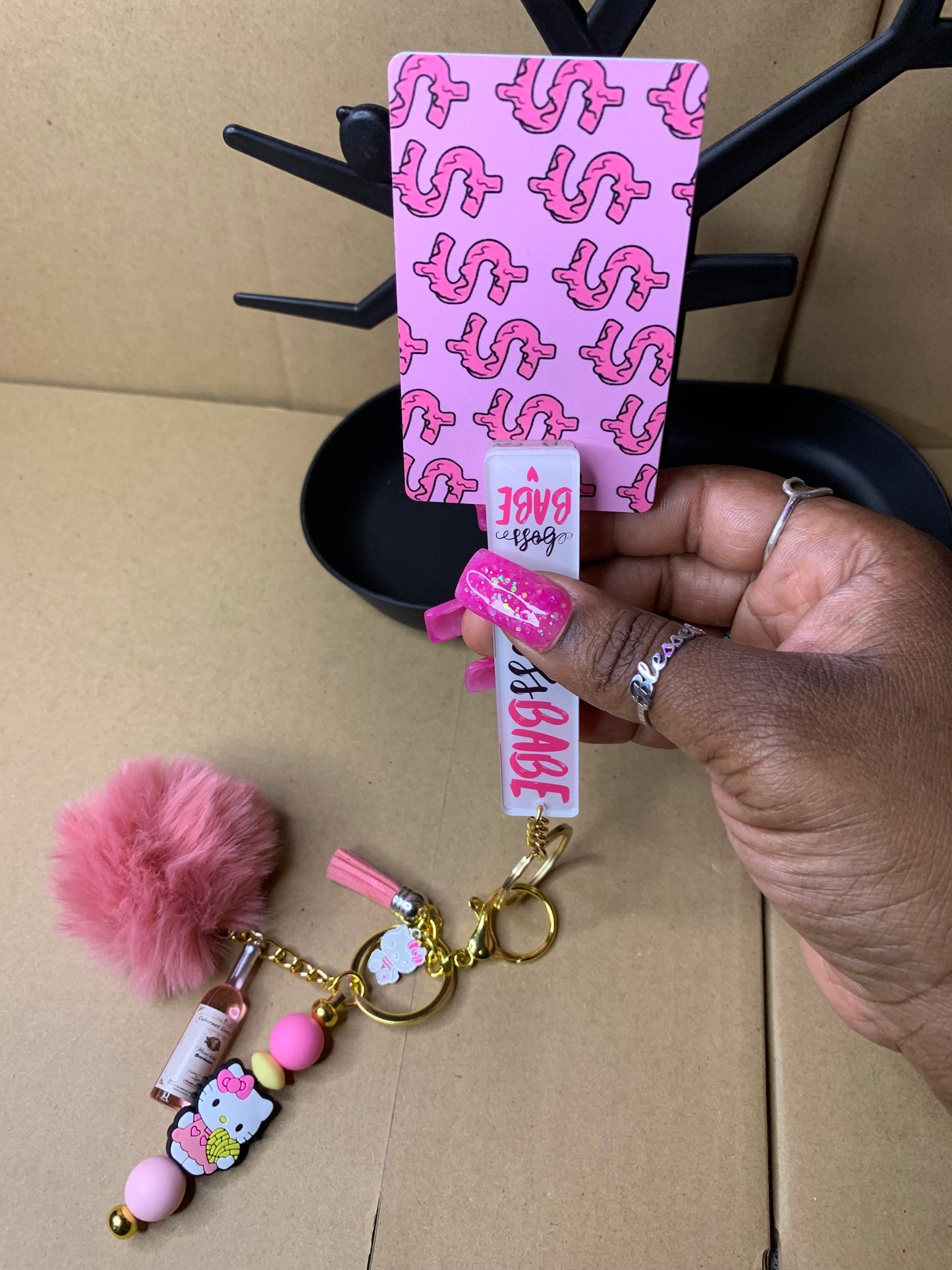 💅🏽Keychain🔑with 🏧 card💳grabber