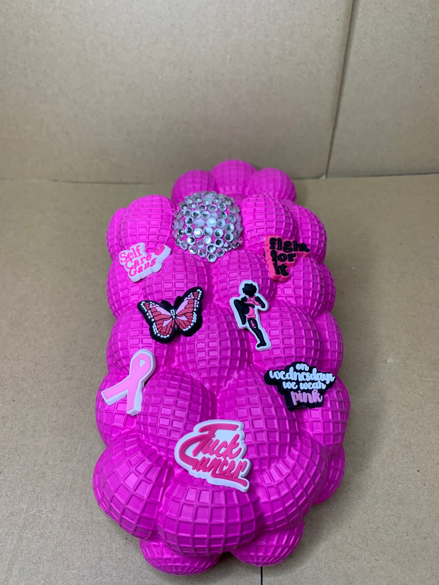 🩷Bubble slides & croc purse👜set🩷