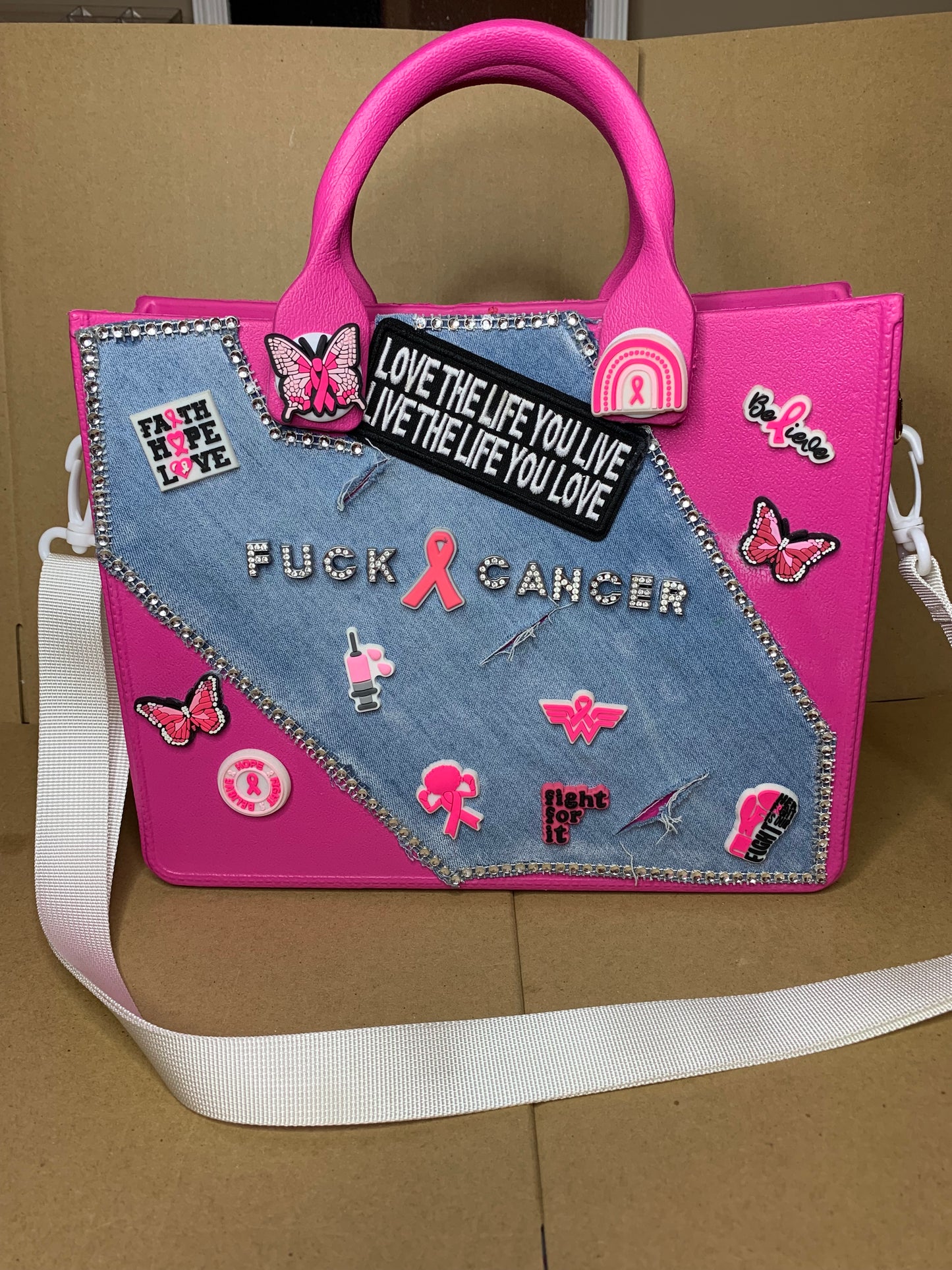 🩷Bubble slides & croc purse👜set🩷