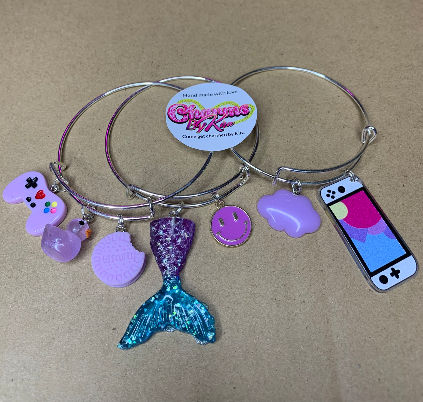 💜Charm bangles💜