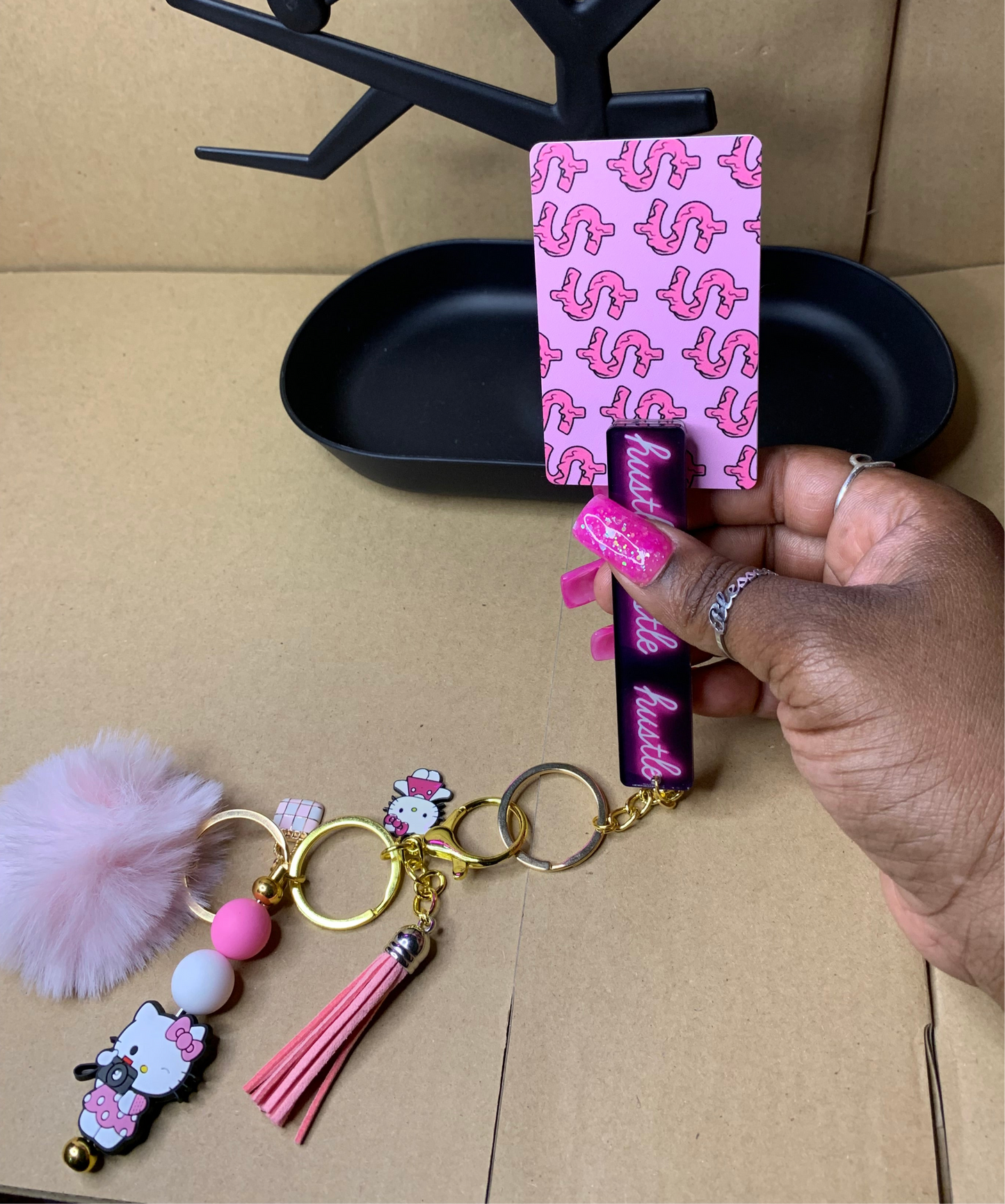 💅🏽Keychain🔑with 🏧 card💳grabber