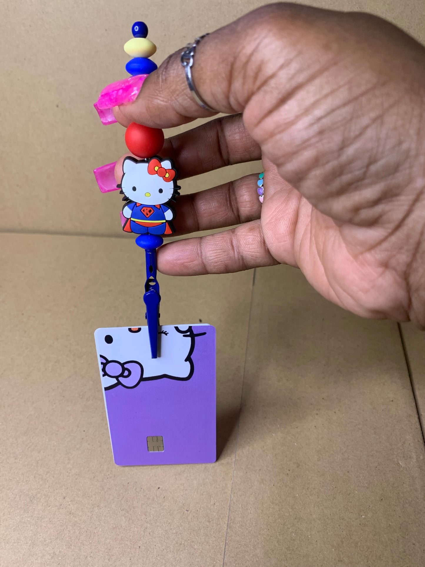 💅🏽Beaded & charmed ATM 🏧 card 💳 grabber