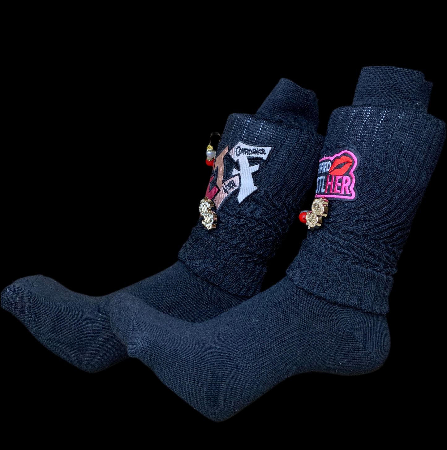 🖤SnapBack trucker hat🧢 & slouch socks🧦set