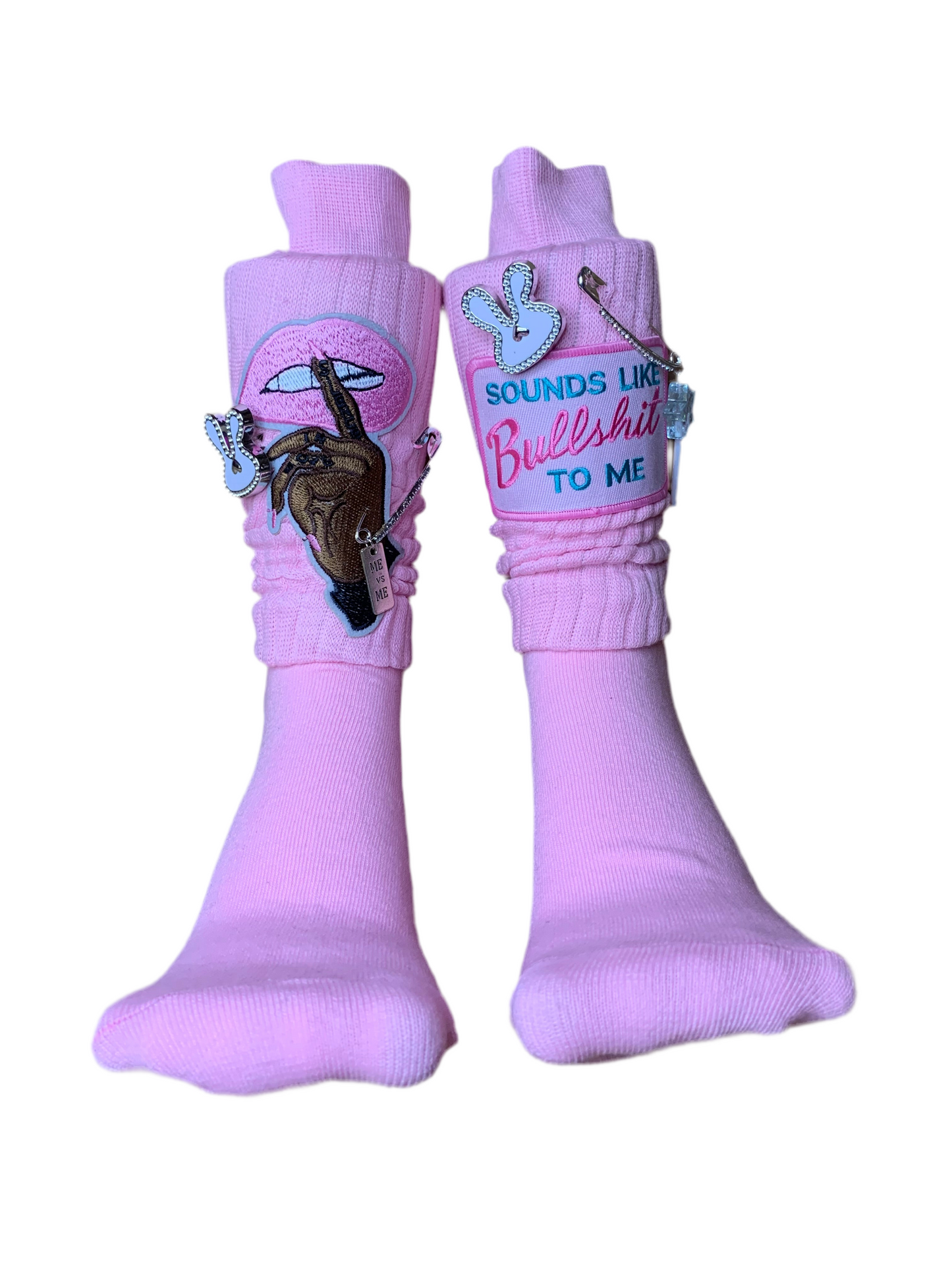 🌸SnapBack trucker hat🧢& slouch socks🧦set