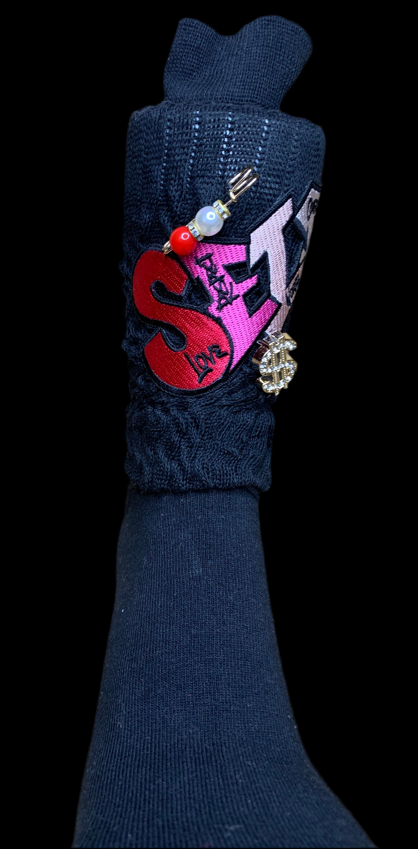 🖤SnapBack trucker hat🧢 & slouch socks🧦set