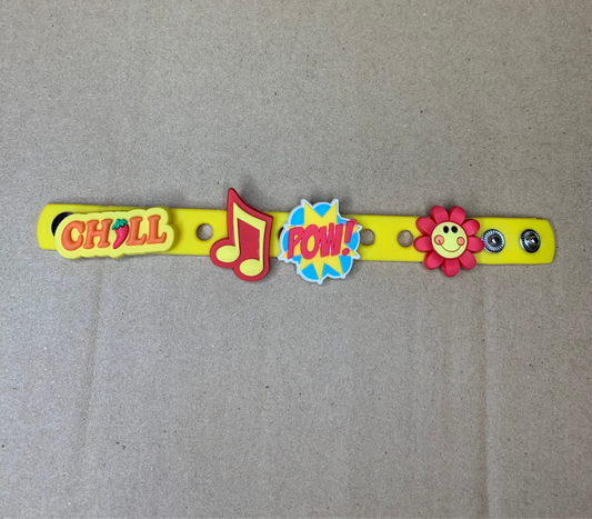 ❤️Kids silicone snap charm bracelet❤️