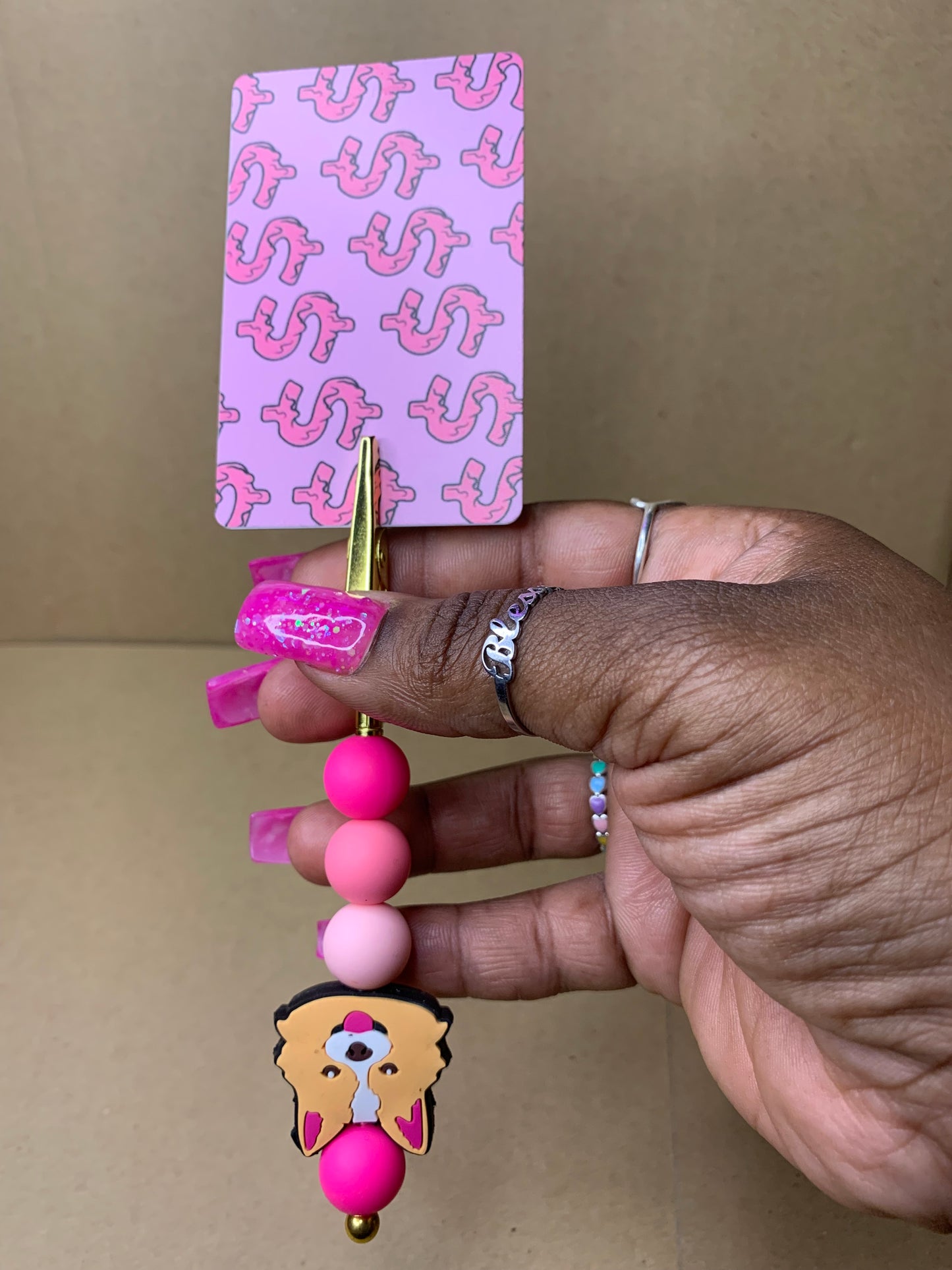 💅🏽Beaded & charmed ATM 🏧 card 💳 grabber