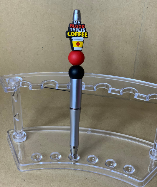 🩶Beaded & charmed ink✍️pen