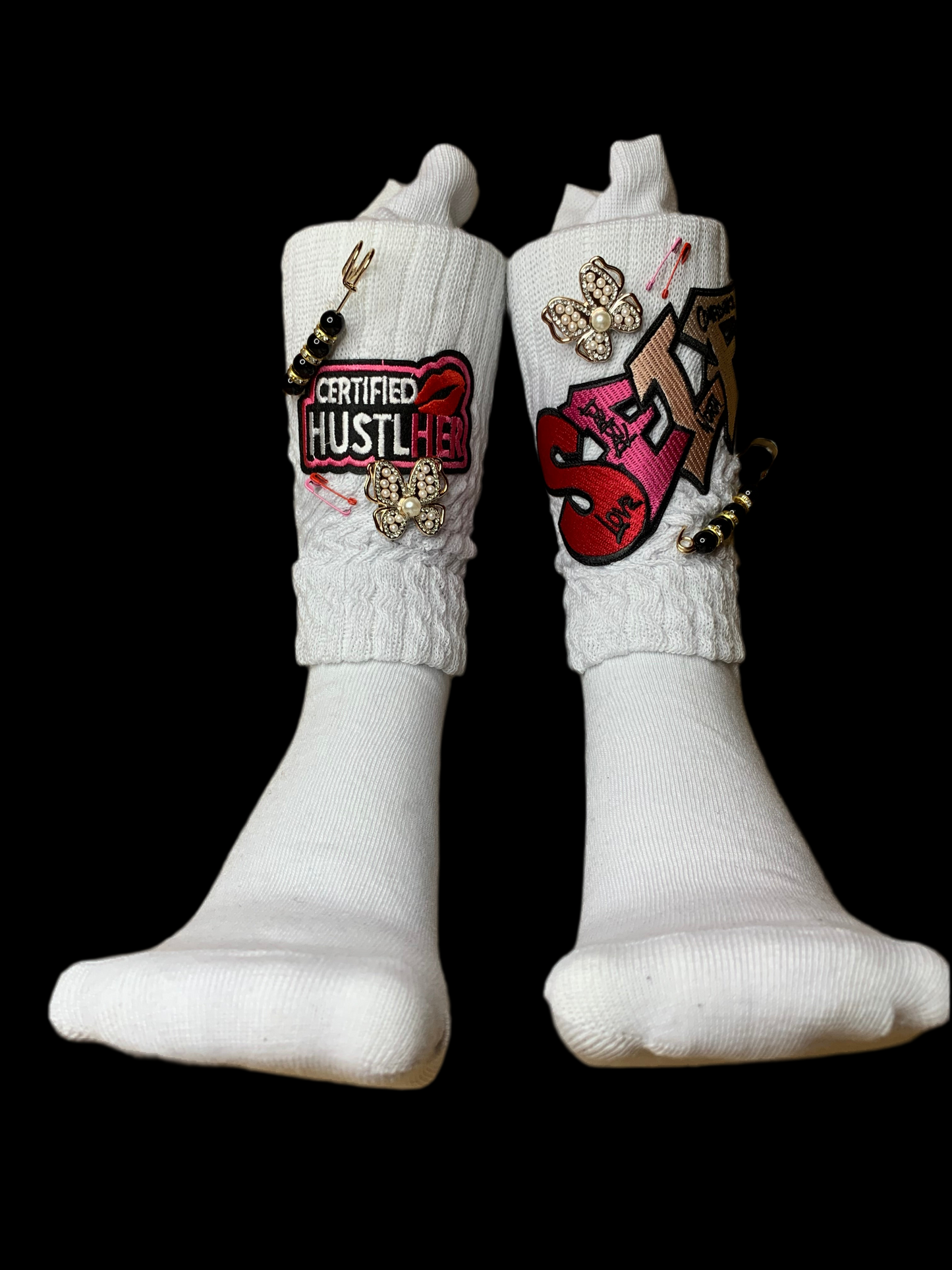 🖤SnapBack trucker hat🧢& slouch socks🧦set