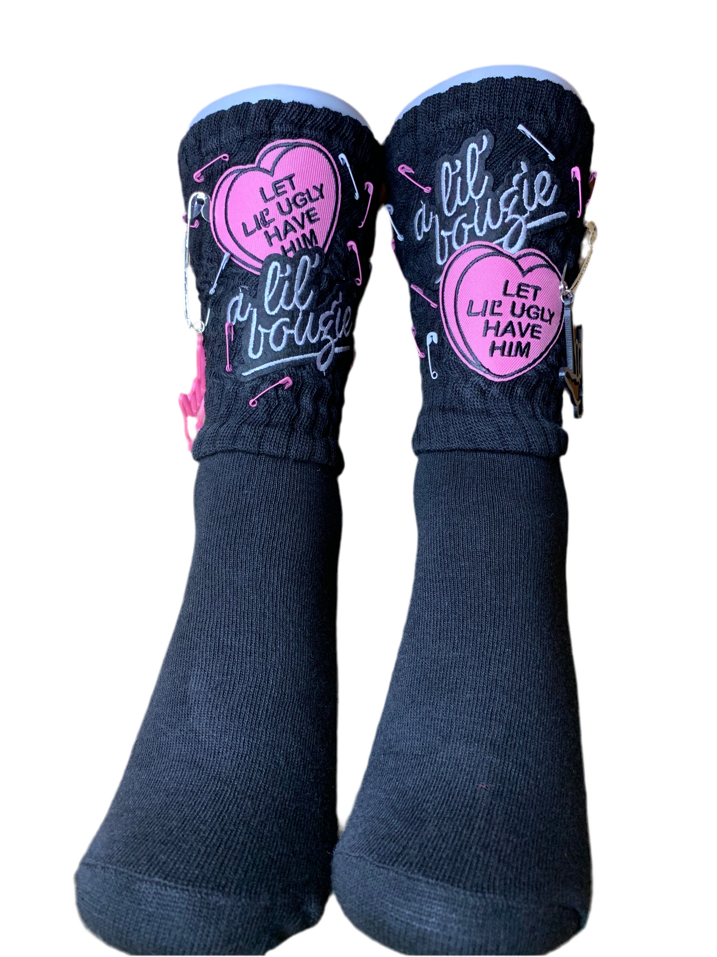 🩷🖤Slouch socks🧦& SnapBack trucker hat🧢set🖤🩷